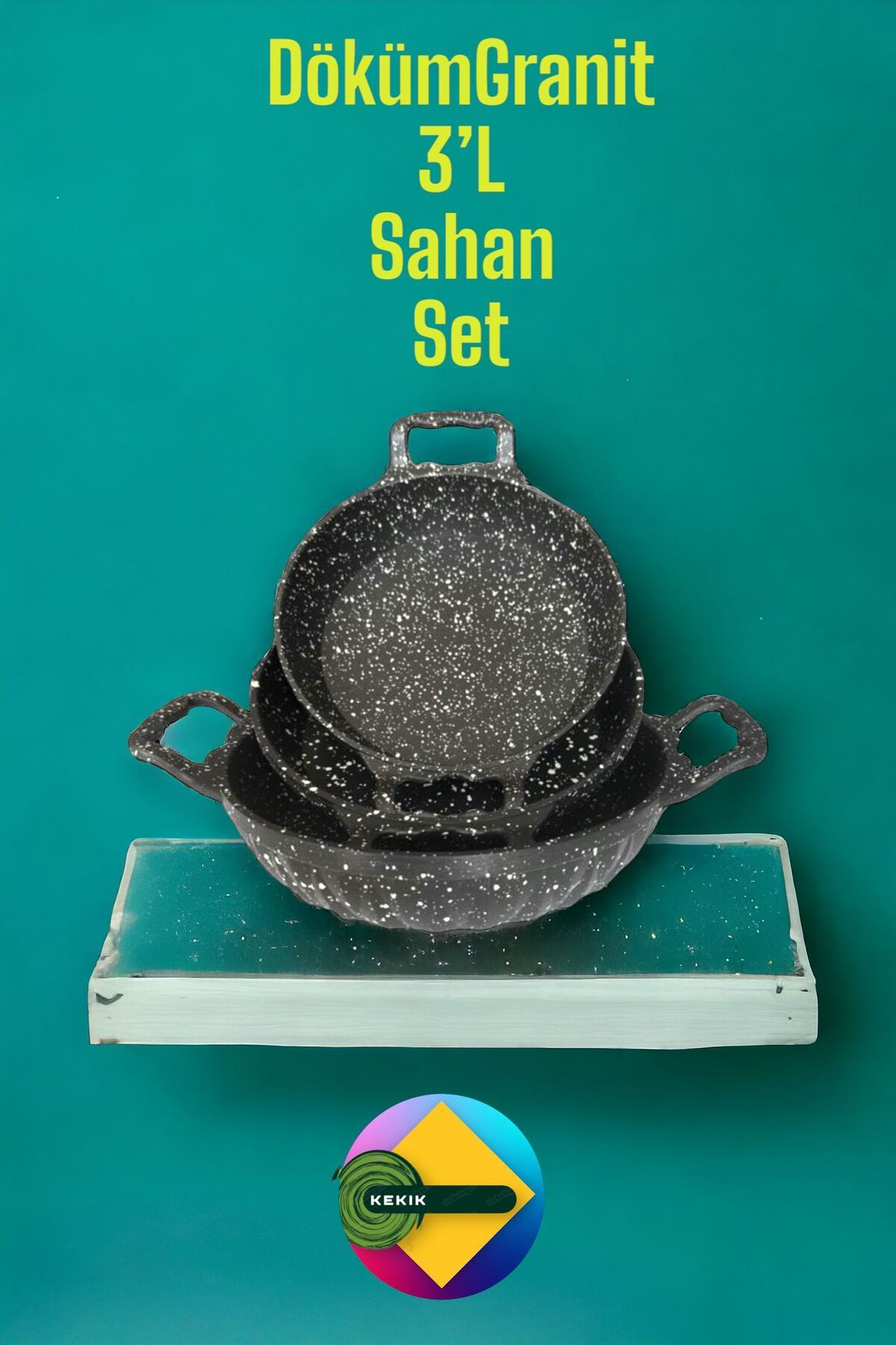 Döküm Alüminyum 3'lü Sahan Seti