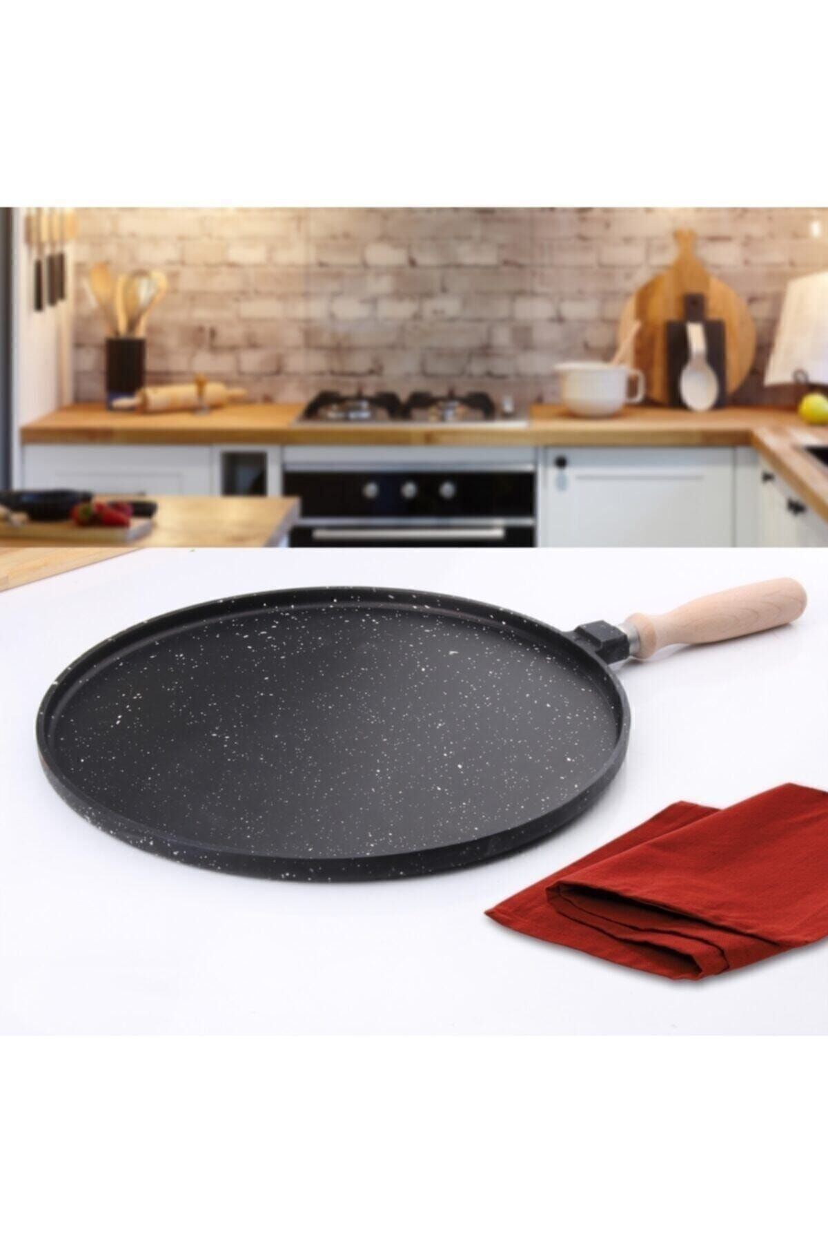Mondi Döküm Granit 36 Cm Siğ Gözleme Bazlama Krep Hamur Pizza Et Balik 