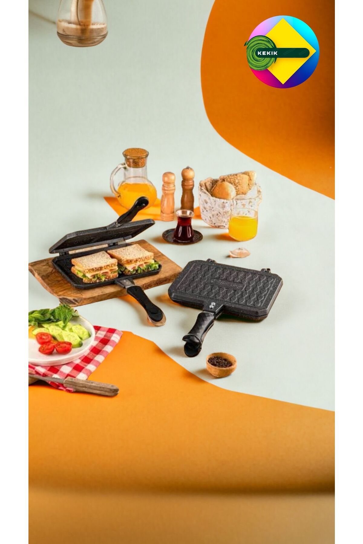 Döküm Granit Lüks Ocak Üstü Tost