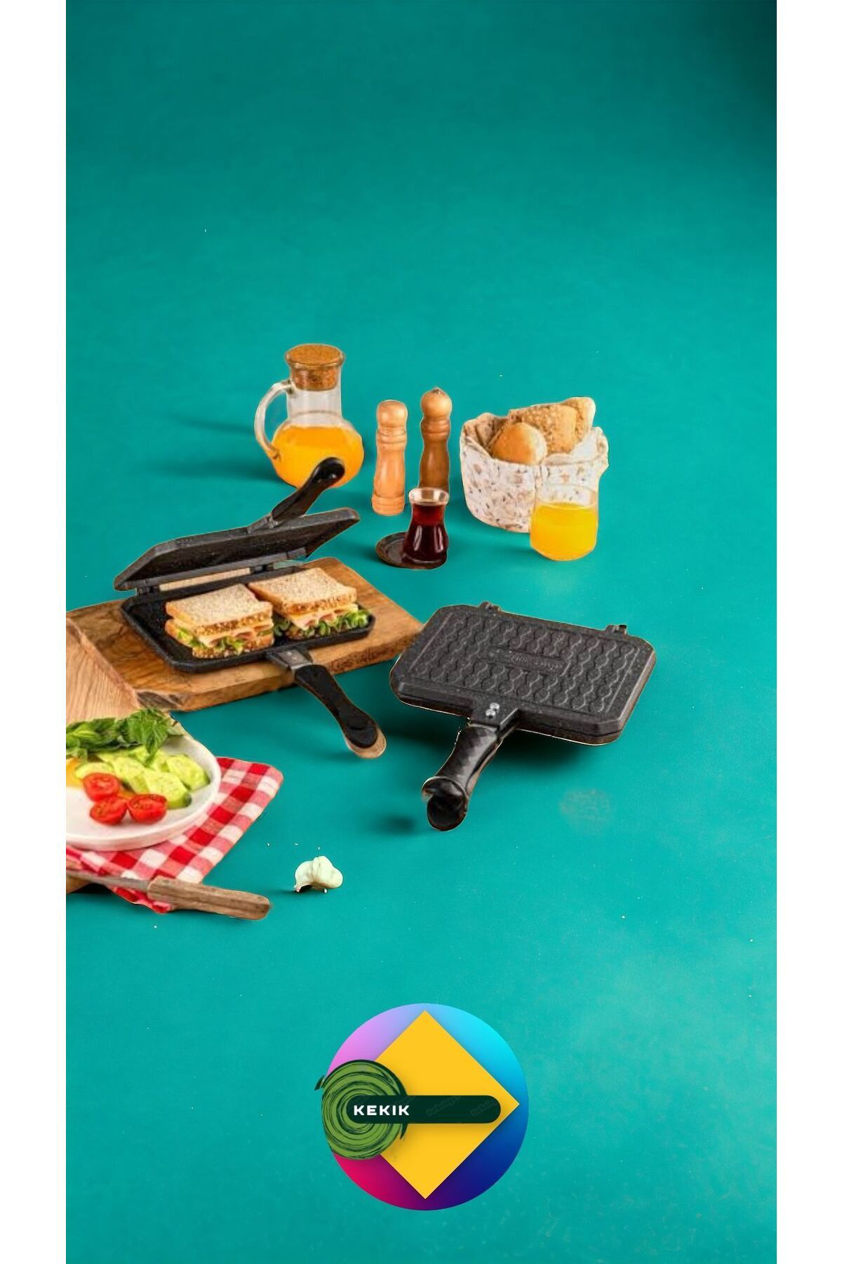 Döküm Granit Lüks Ocak Üstü Tost