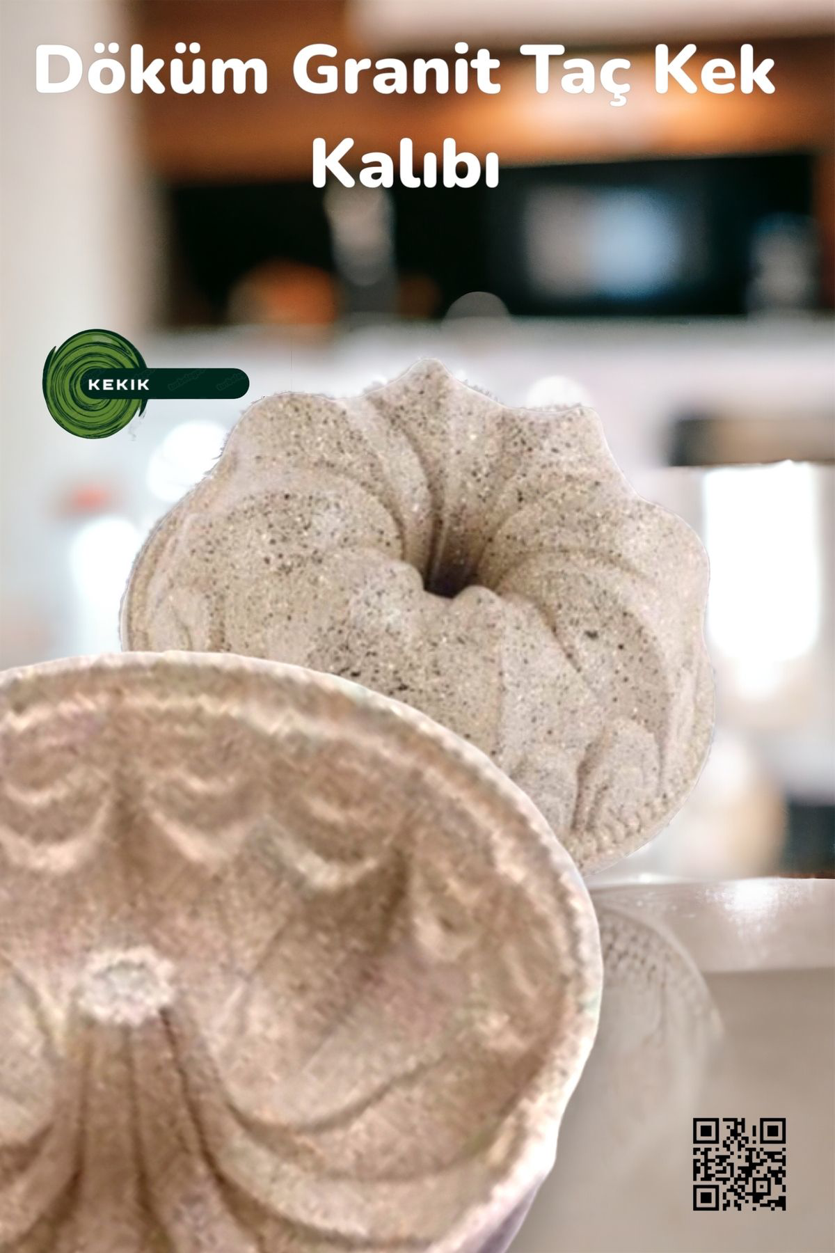 Döküm Granit Taç Kek Kalıbı