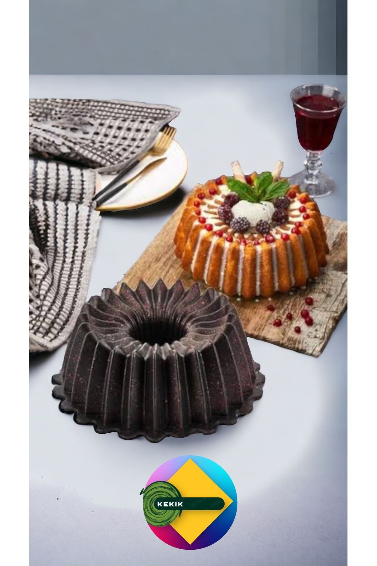 Döküm Granit  Yıldız Kek Kalıbı