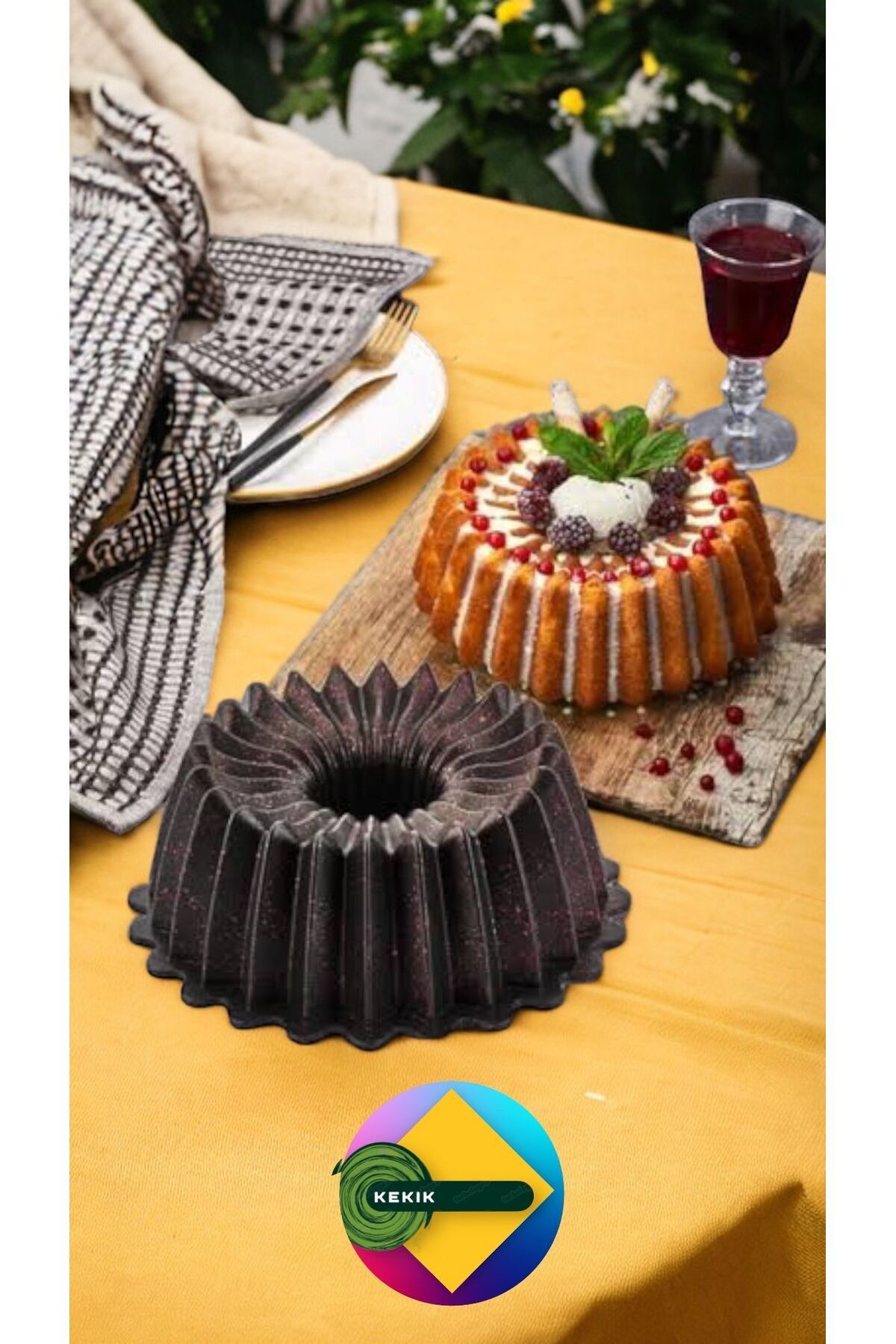 Döküm Granit  Yıldız Kek Kalıbı