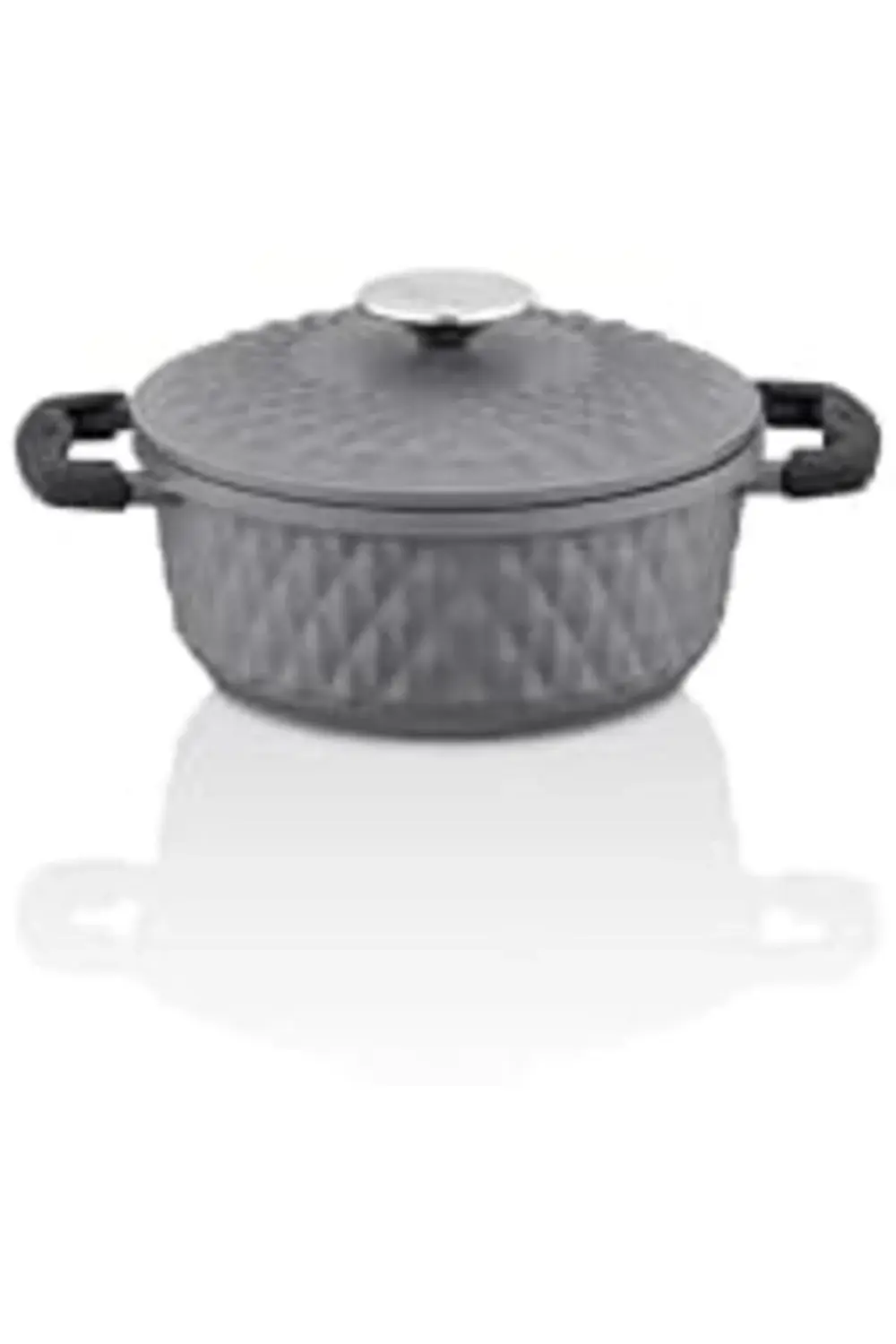 Döküm Kapak Derin Tencere 20 Cm Gri 395519