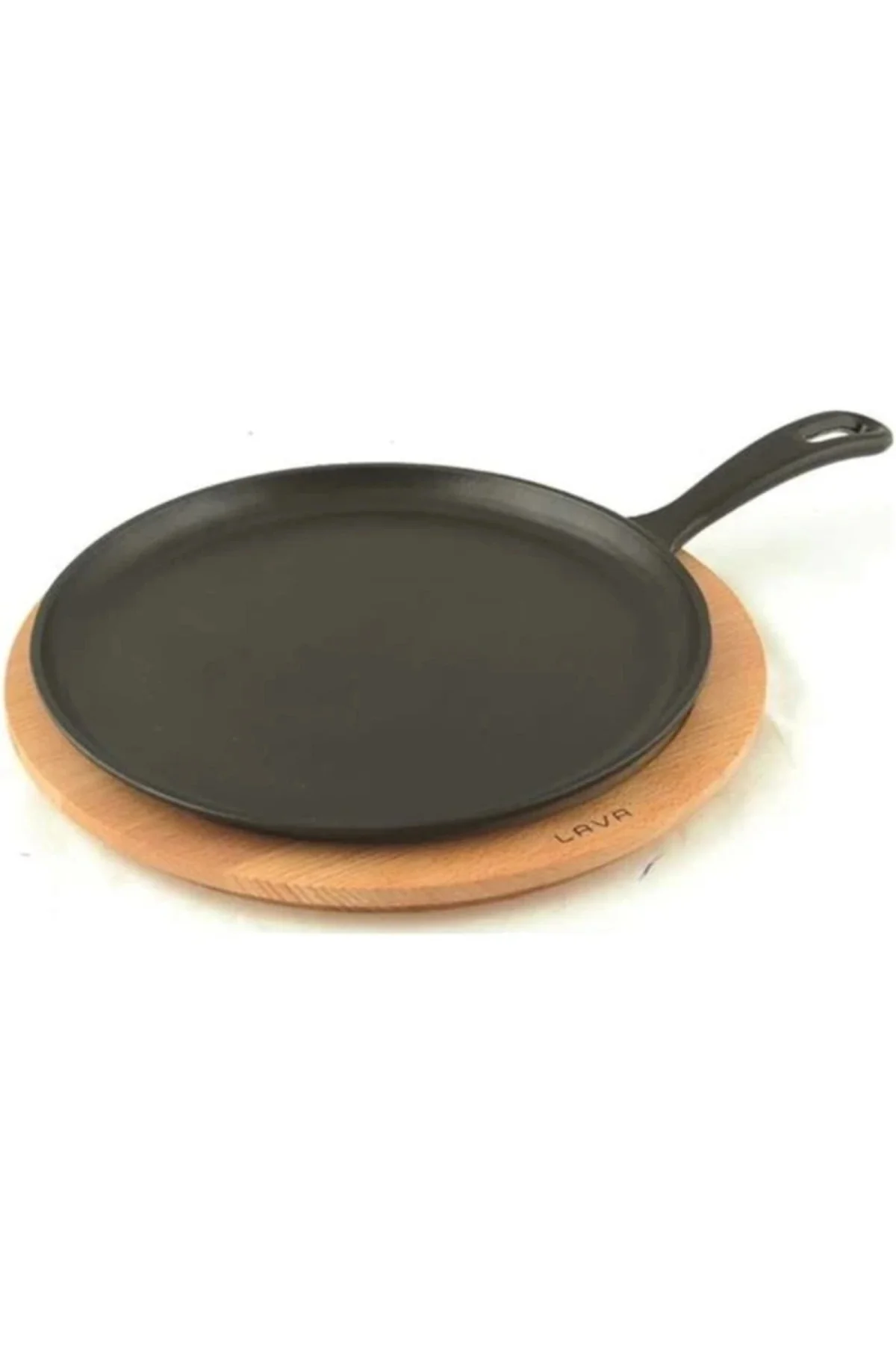 Döküm Krep / Pizza / Pancake Tavası, Yuvarlak Metal Saplı 26cm Si