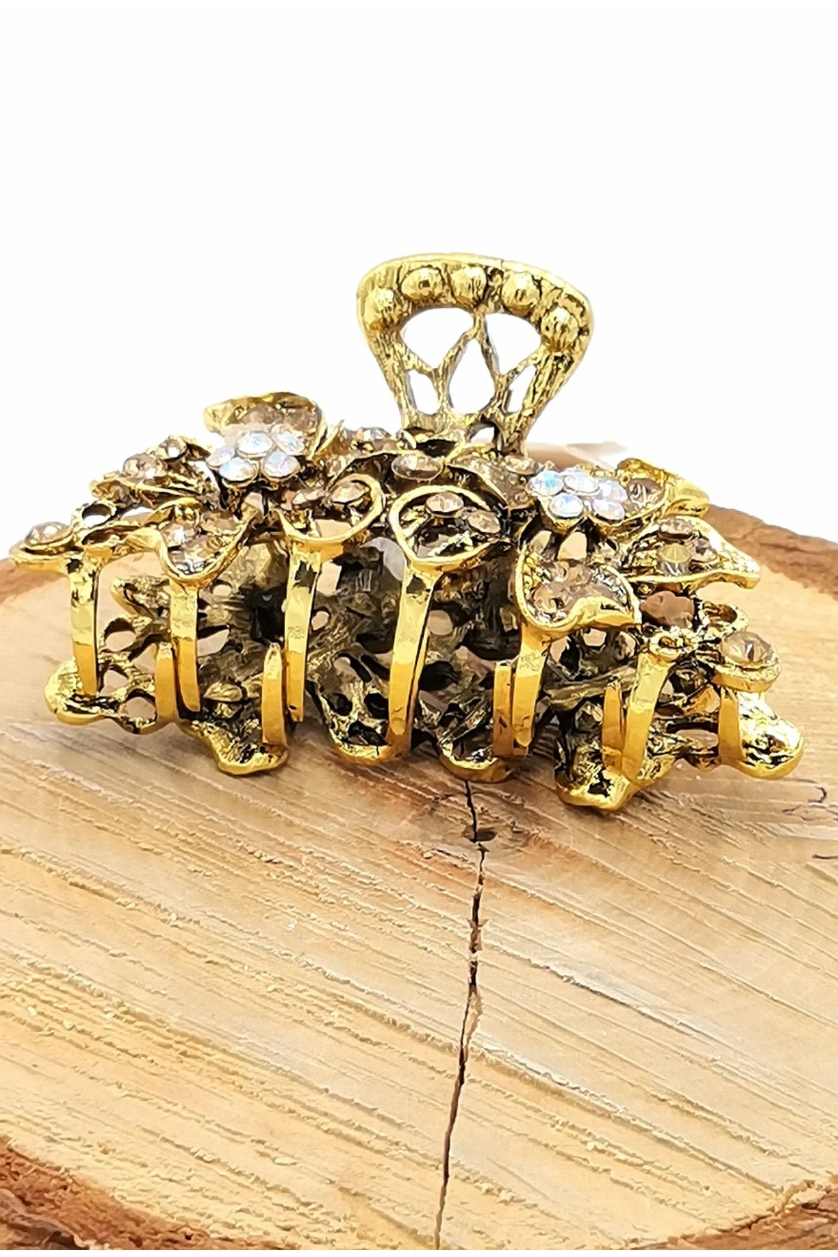 Döküm Metal Renkli Taşlı Lüks Toka