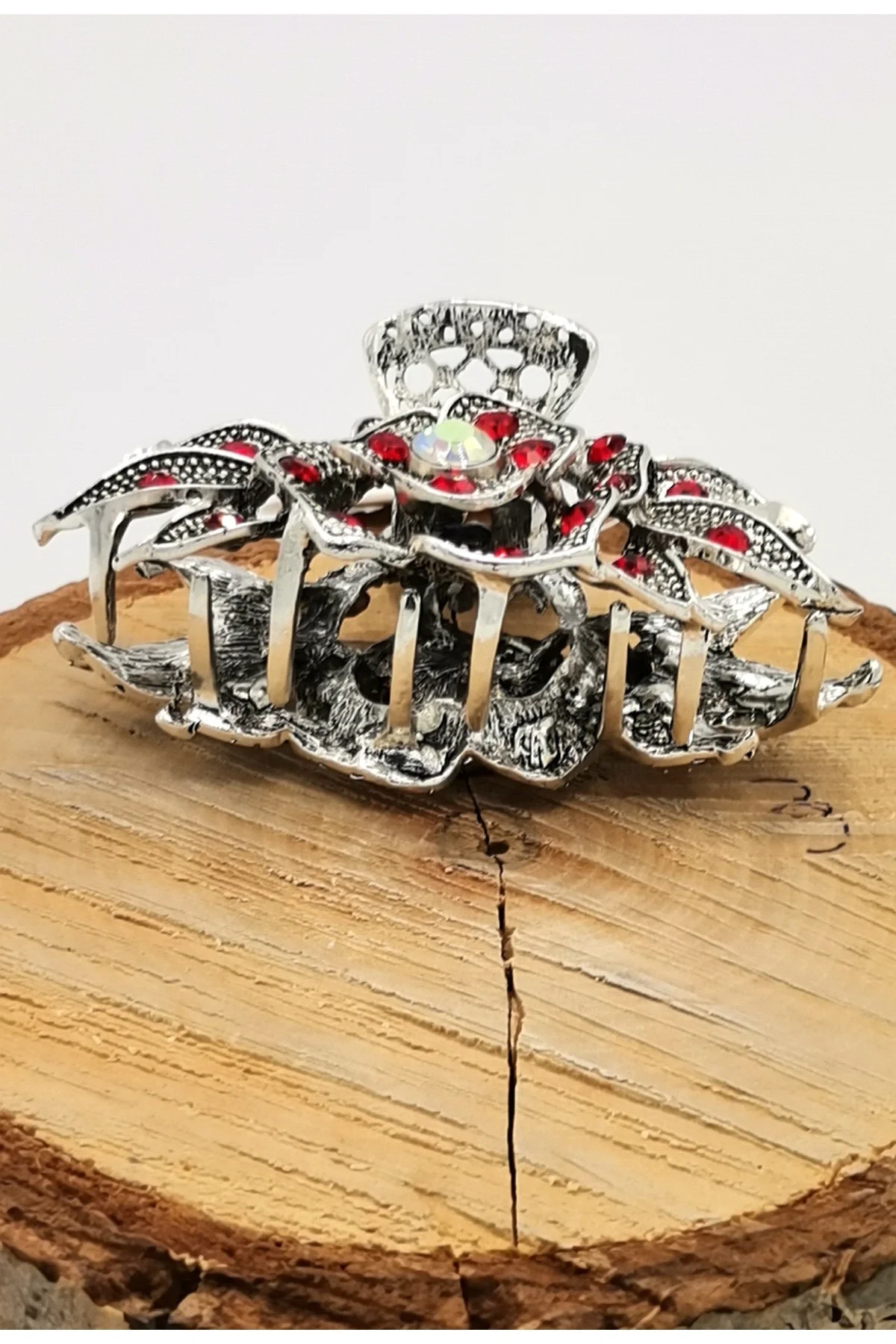Döküm Metal Renkli Taşlı Lüks Toka
