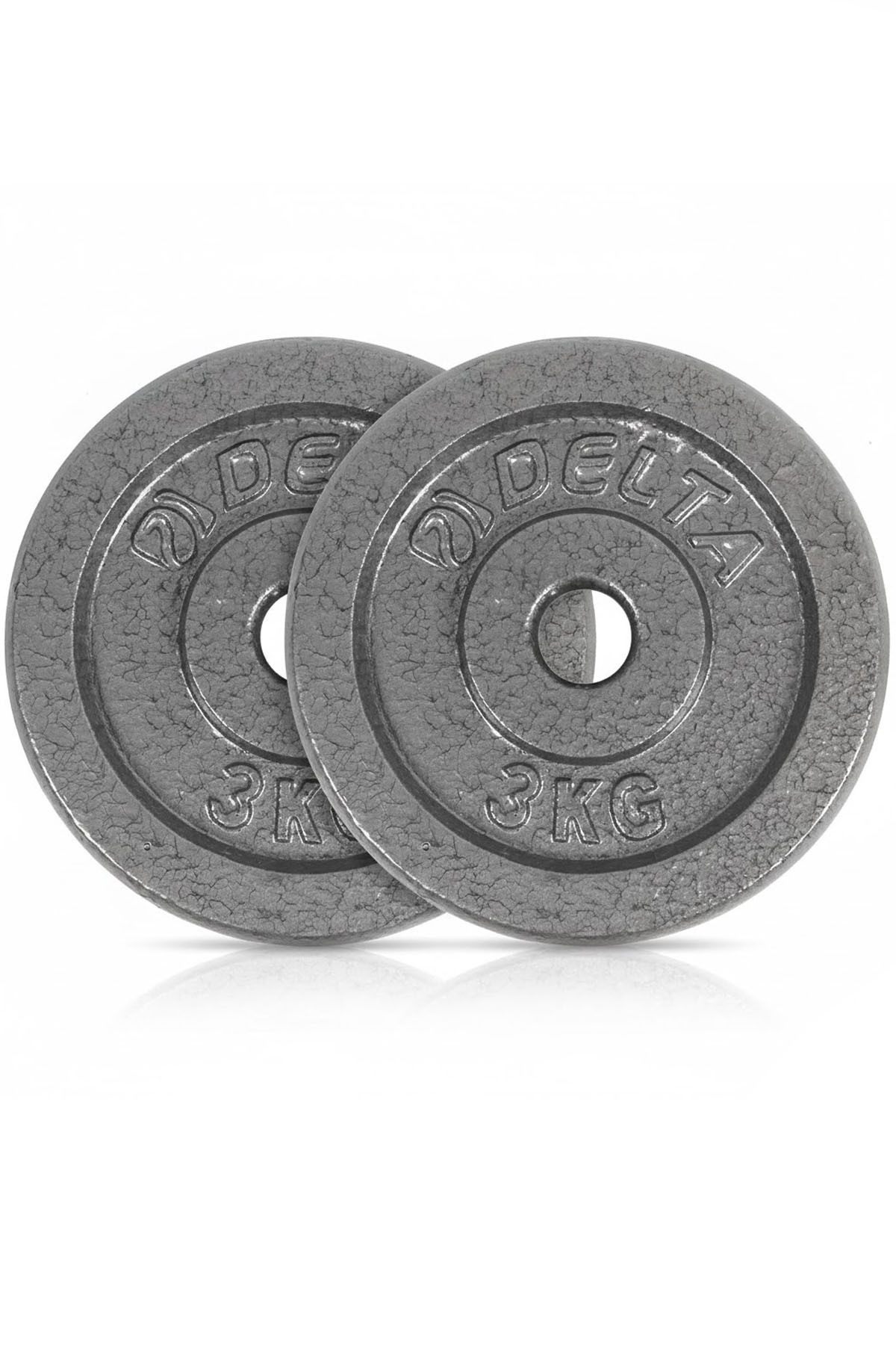 Delta Döküm Plaka Gri 3 Kg X 2 Adet Toplam 6 Kg | Ağırlık Dambıl Plakas