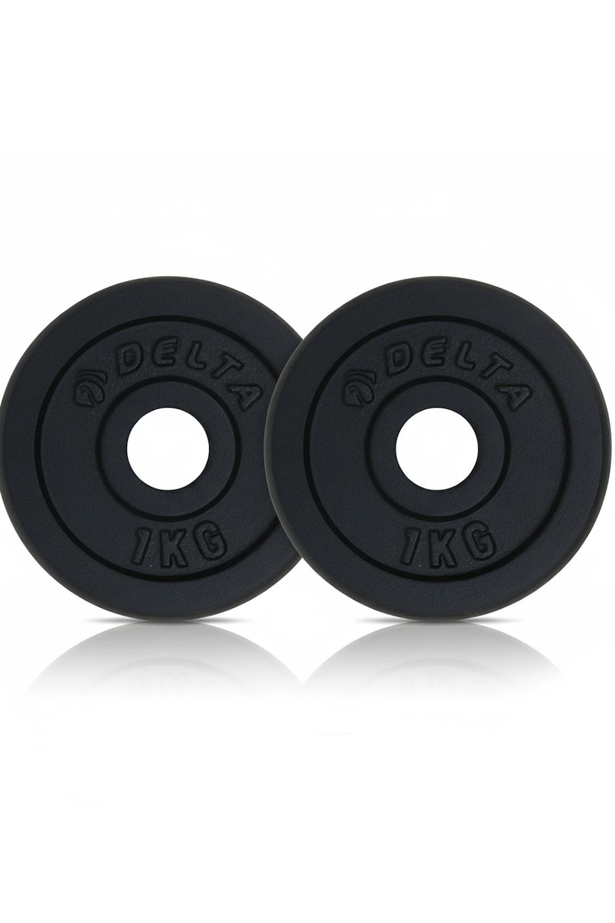 Delta Döküm Plaka Siyah 1 Kg X 2 Adet Toplam 2 Kg | Ağırlık Dambıl Plak