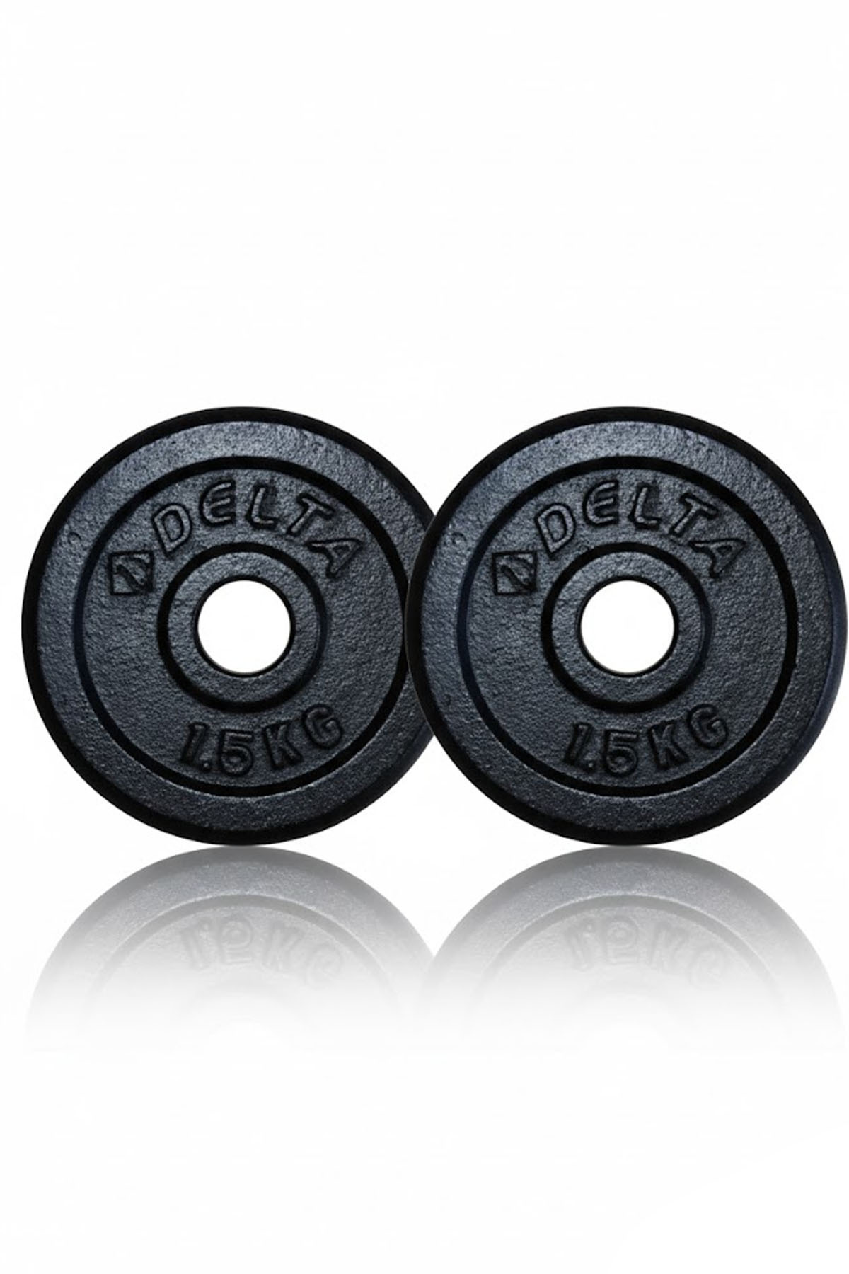 Delta Döküm Plaka Siyah 1.5 Kg X 2 Adet Toplam 3 Kg | Ağırlık Dambıl Pl