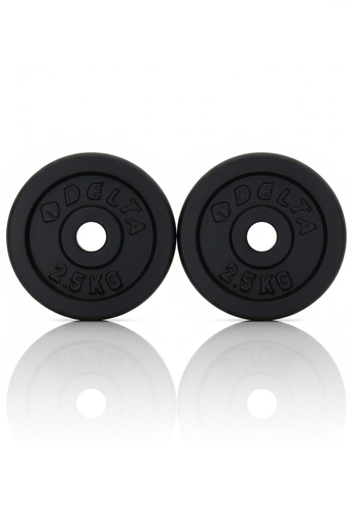 Delta Döküm Plaka Siyah 2.5 Kg X 2 Adet Toplam 5 Kg | Ağırlık Dambıl Pl