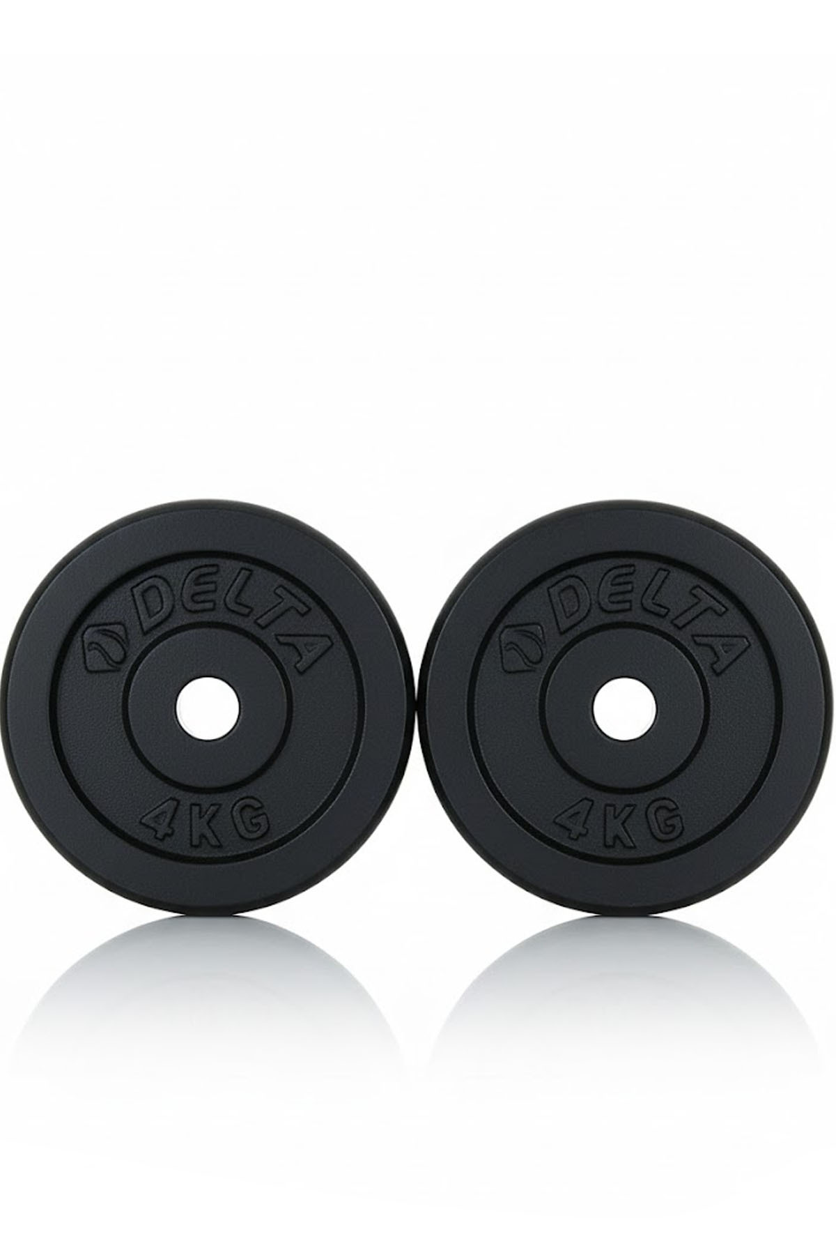 Delta Döküm Plaka Siyah 4 Kg X 2 Adet Toplam 8 Kg | Ağırlık Dambıl Plak