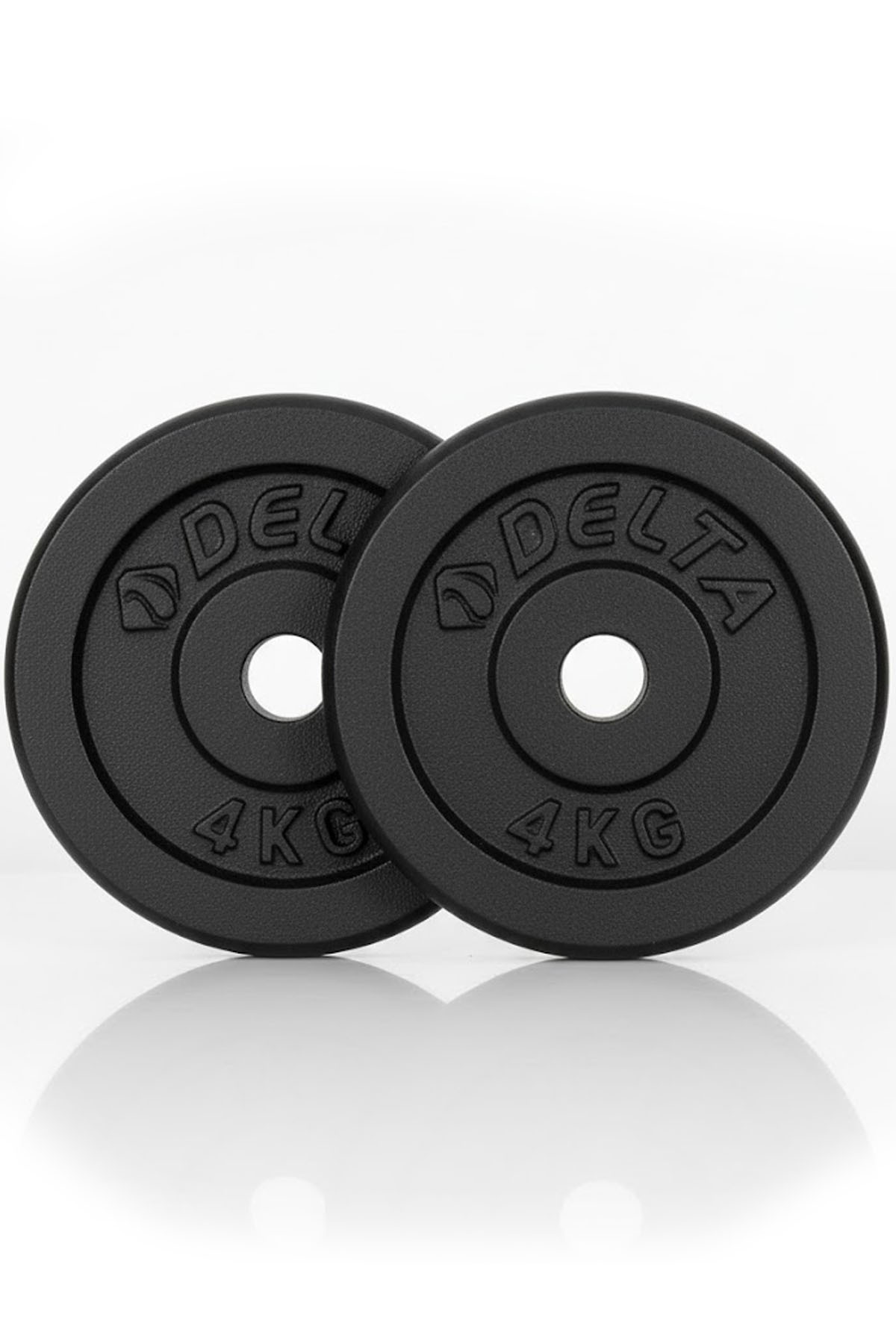 Delta Döküm Plaka Siyah 4 Kg X 2 Adet Toplam 8 Kg | Ağırlık Dambıl Plak