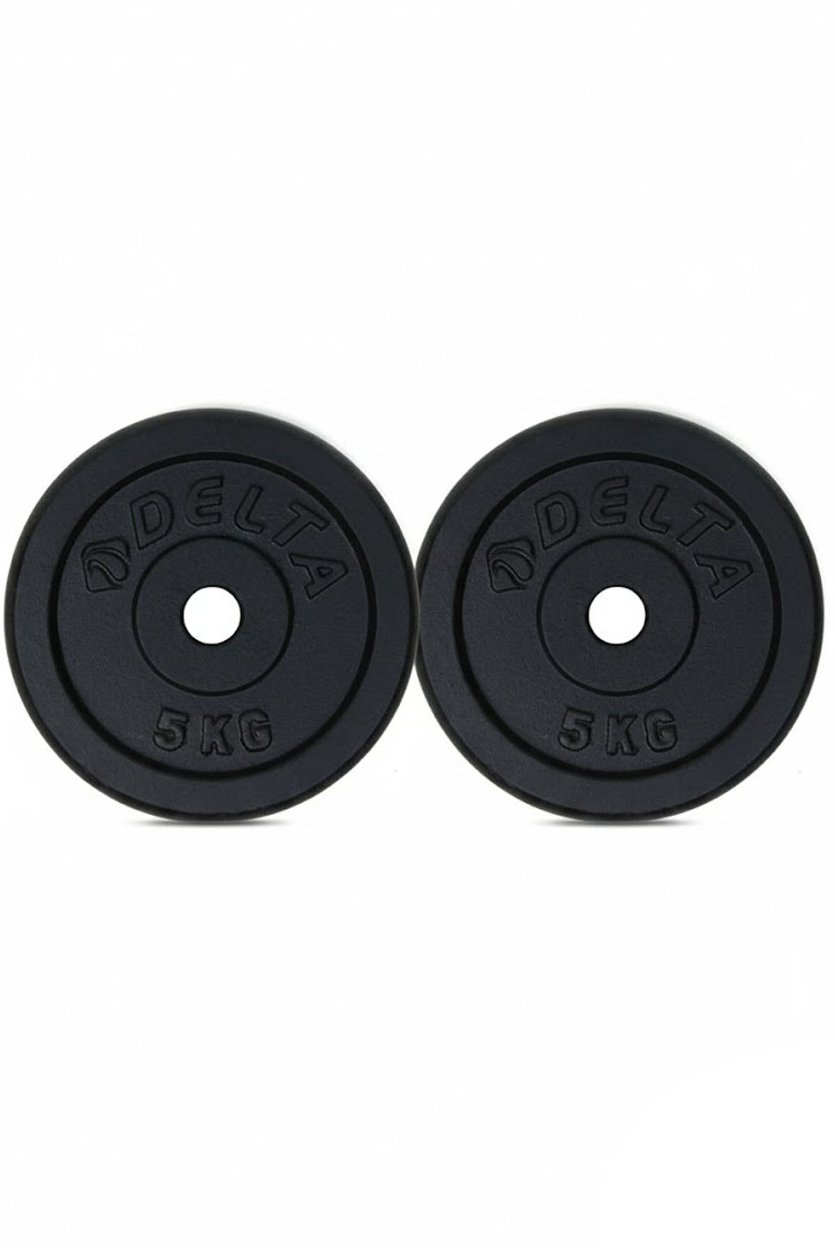 Delta Döküm Plaka Siyah 5 Kg X 2 Adet Toplam 10 Kg | Ağırlık Dambıl Pla