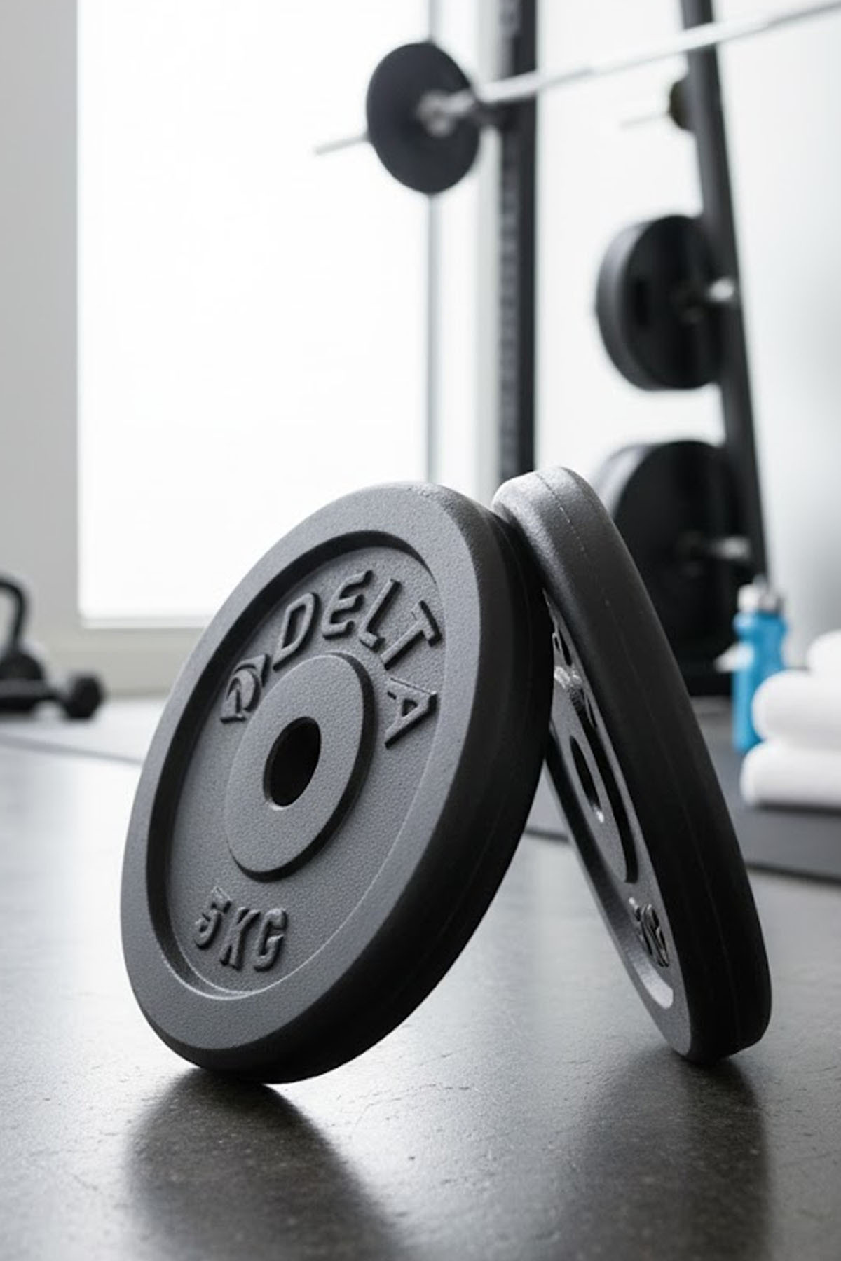 Delta Döküm Plaka Siyah 5 Kg X 2 Adet Toplam 10 Kg | Ağırlık Dambıl Pla