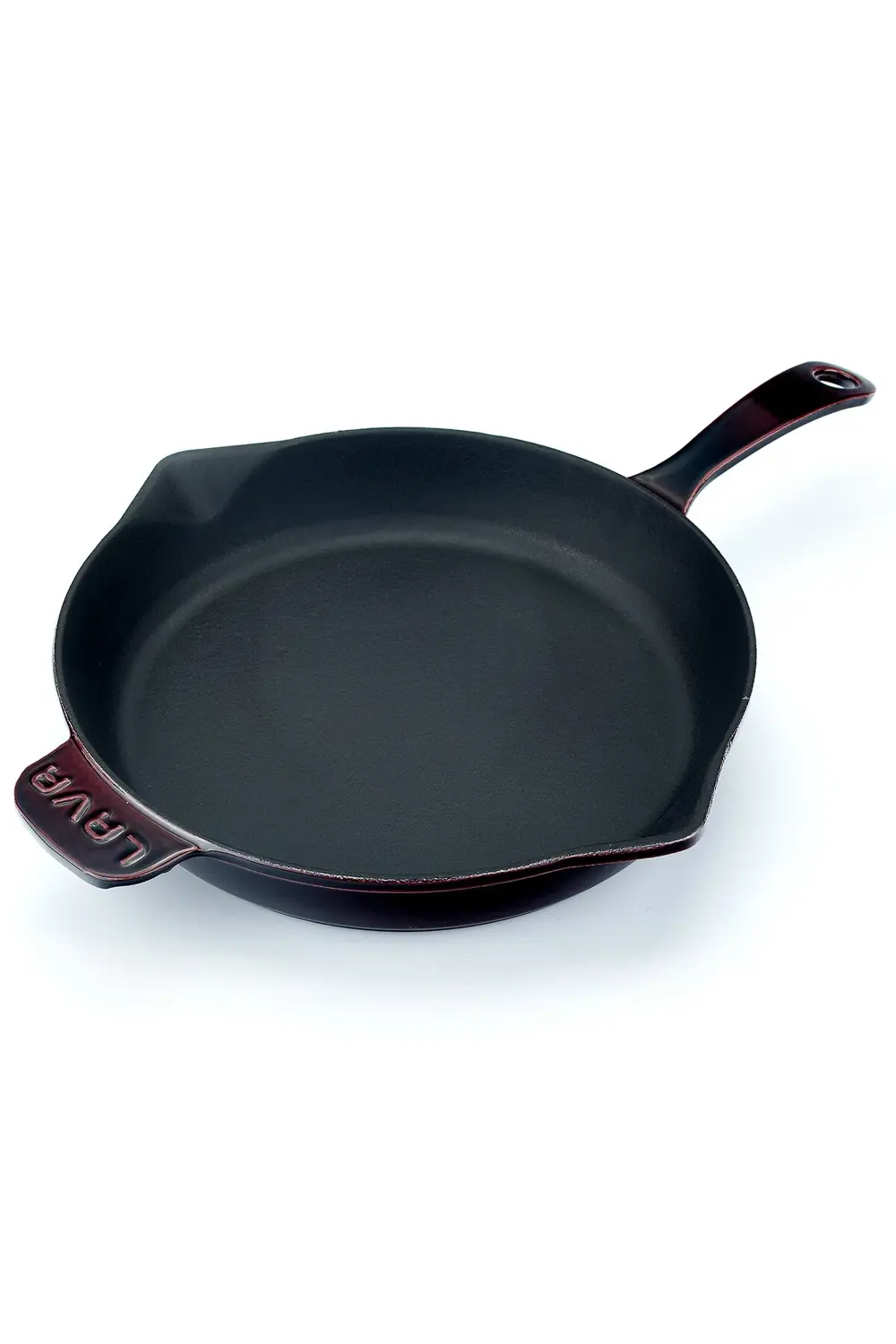Döküm Yuvarlak Kızartma Tavası Döküm Demir Yekpare Saplı Premium