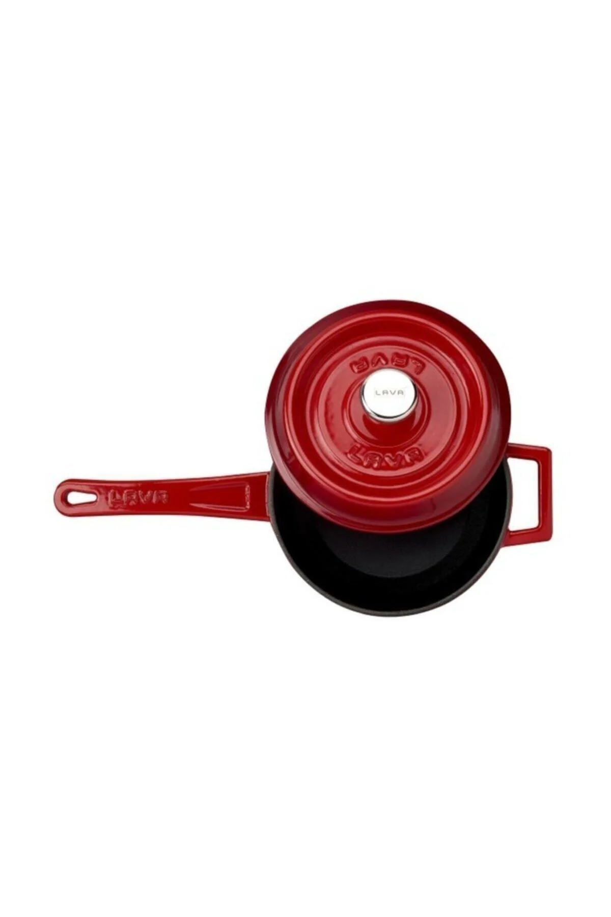 Döküm Yuvarlak Sos Tenceresi. Metal Saplı Çap(ø16 Cm. -(sütlük) K