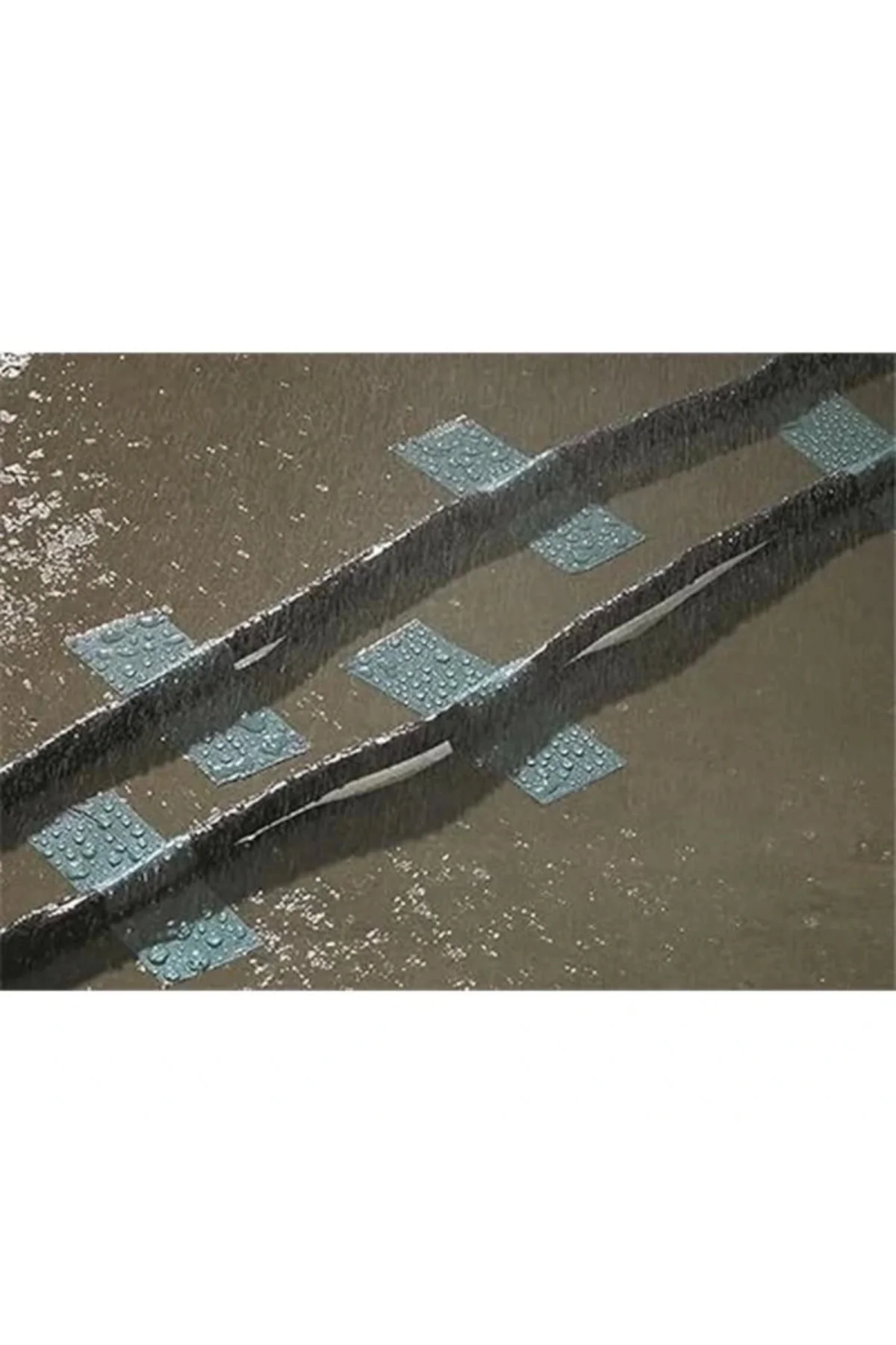 Dokuma yapışkan bant 1900, kanal, güçlü panzer bant, onarım bandı, 50 mm x 50 m, siyah (tekli