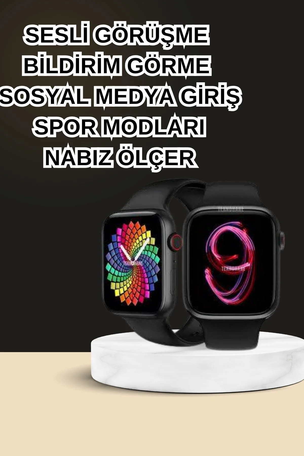 Dokunmatik Akıllı Saat Yeni Nesil Kulaklık Kampanyası ANC Özelliğ