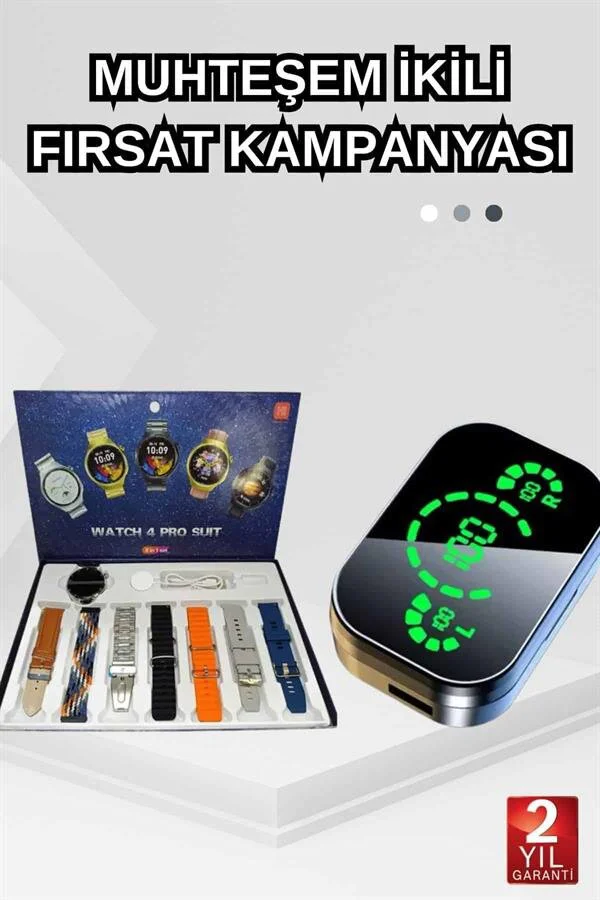 Dokunmatik Akıllı Saat & Kulaklık Seti: Bluetooth ANC Spor Takımı ve Sağlık Takibi
