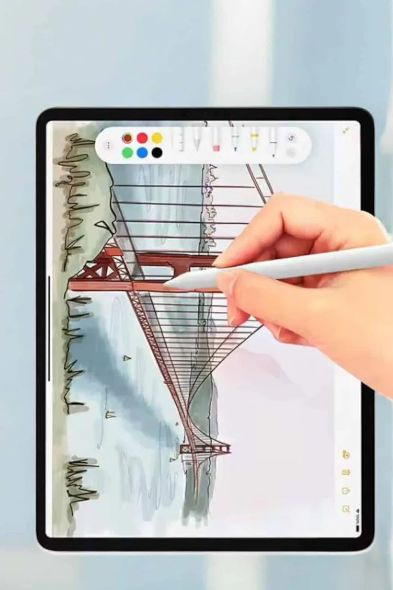Dokunmatik Çizim Kalemi - iPad, iPhone, Android ve Windows Uyumlu Yedek Uçlu Universal Kalem