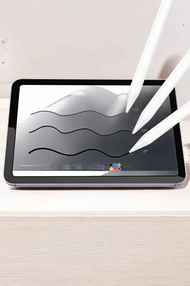 Dokunmatik Çizim Kalemi - iPad, iPhone, Android ve Windows Uyumlu Yedek Uçlu Universal Kalem
