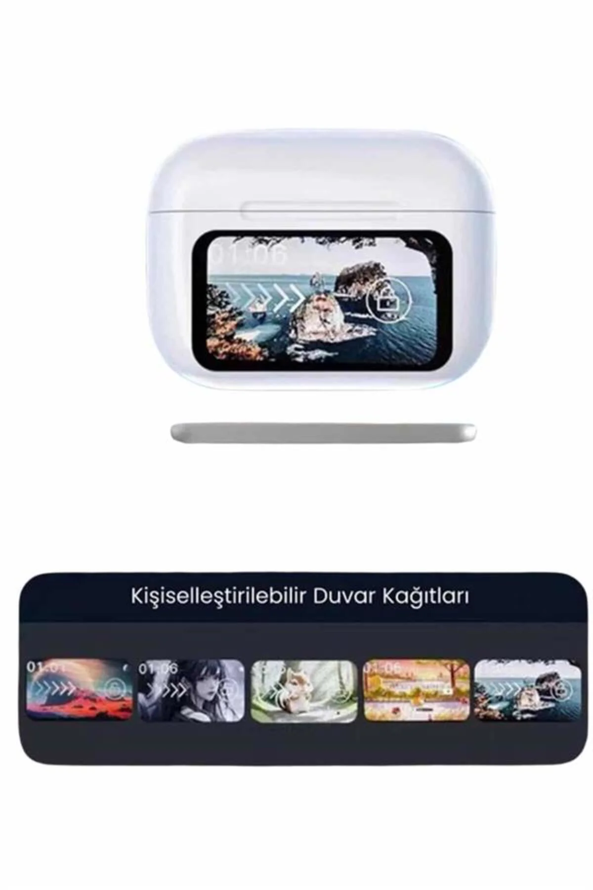 Dokunmatik Ekranlı ANC/ENC Yeni Nesil Pro Bluetooth Kulaklık Doku