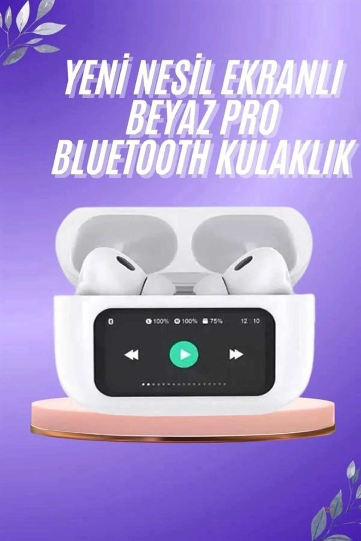 Dokunmatik Ekranlı Anc/enc Yeni Nesil Pro Bluetooth Kulaklık Dokunmatik Ekran