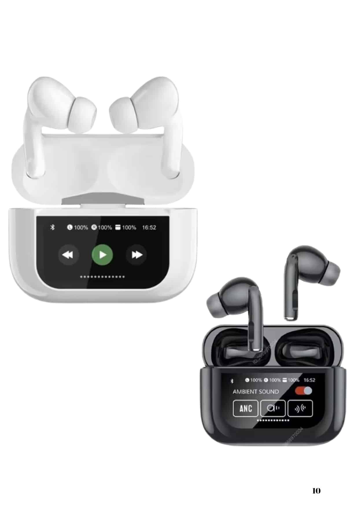 Dokunmatik Ekranlı Air Pro 2 ANC Kulaklık Kablosuz Çok Fonksiyonl