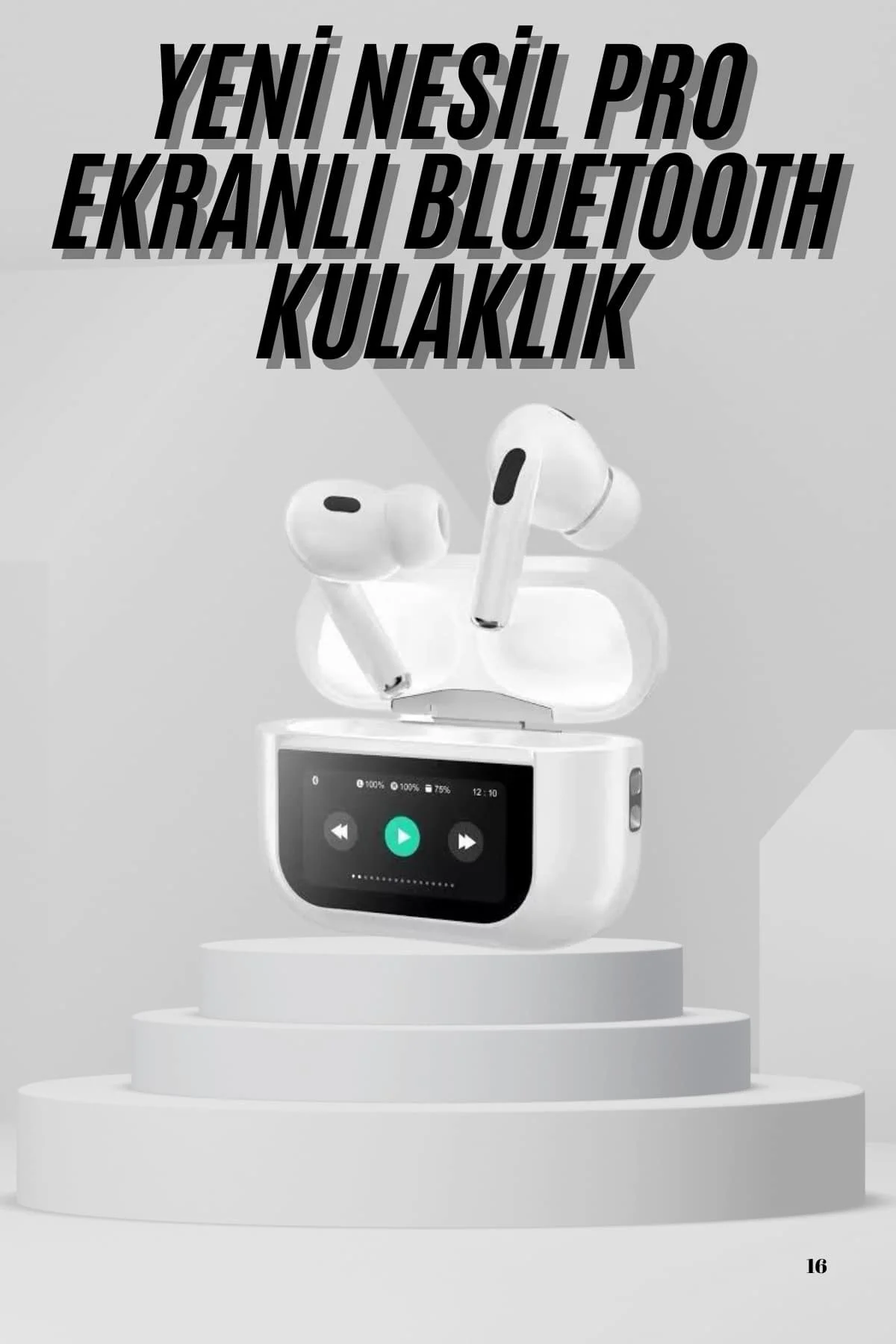 Dokunmatik Ekranlı Air Pro 2 ANC Kulaklık Kablosuz Çok Fonksiyonlu Dokunmatik Ekranlı Air Pro 2 ANC Kulaklık Kablosuz Çok Fonksiyonlu