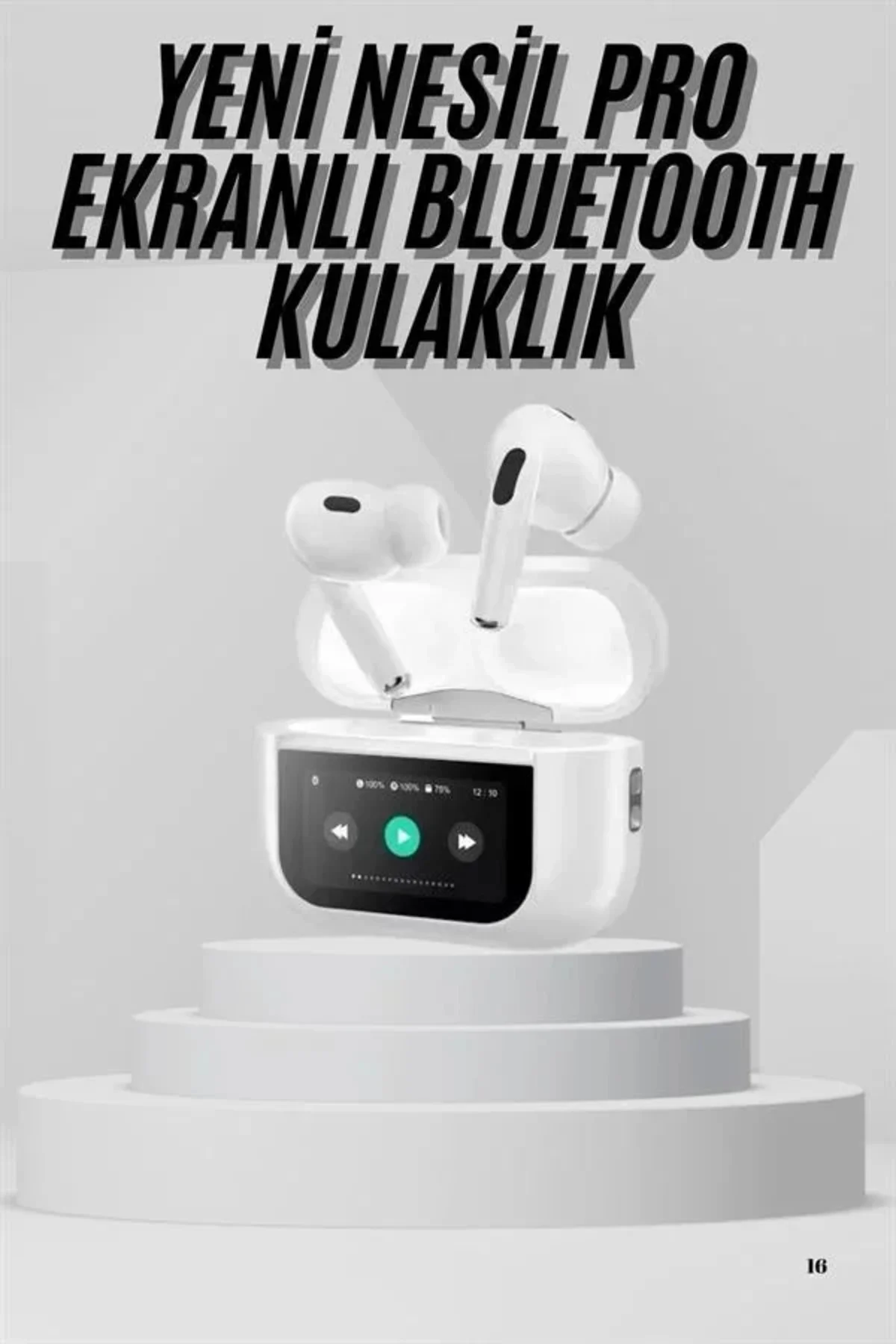Dokunmatik Ekranlı Air Pro 2 ANC Kulaklık Kablosuz Çok Fonksiyonlu Dokunmatik Ekranlı Air Pro 2 ANC Kulaklık Kablosuz Çok Fonksiyonlu