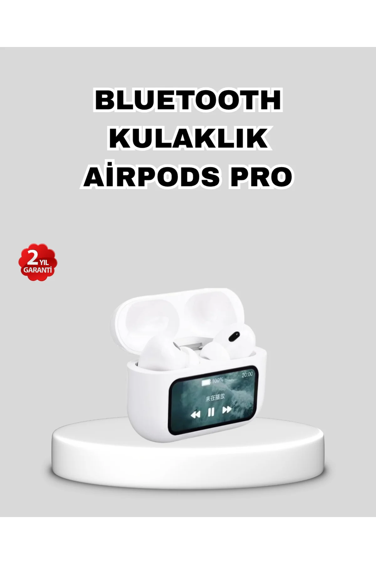 Dokunmatik Ekranlı Bluetooth Kulaklık – ANC, Suya Dayanıklı, Powe