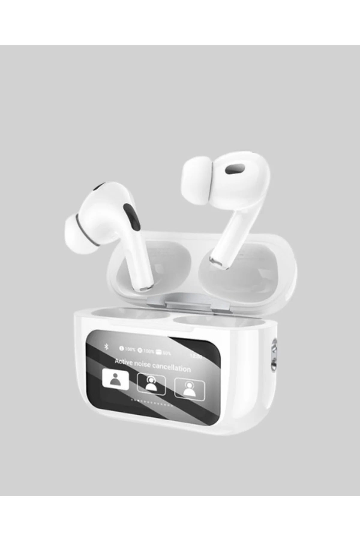 Dokunmatik Ekranlı Bluetooth Kulaklık – ANC, Suya Dayanıklı, Powe