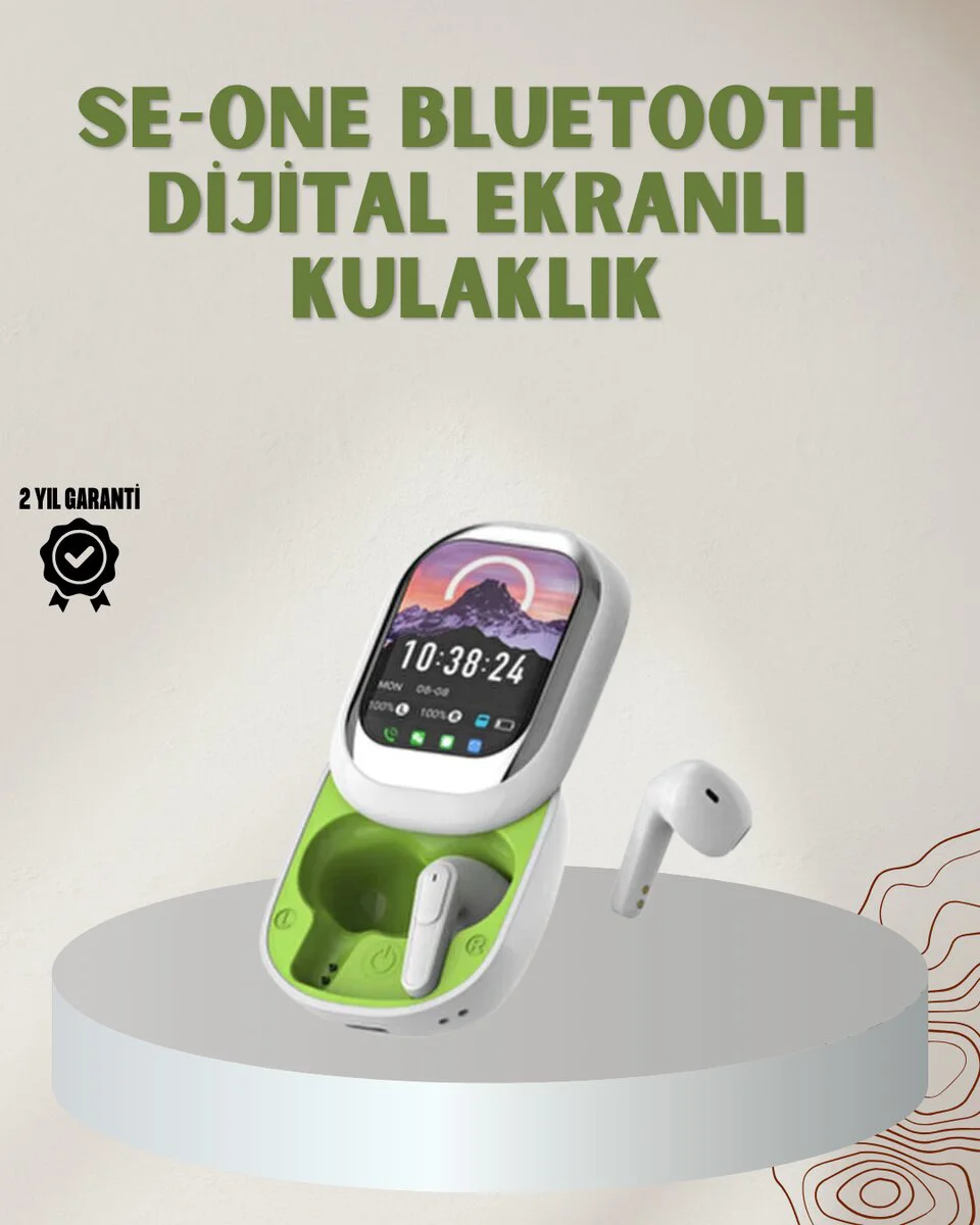 Dokunmatik Ekranlı Kablosuz Kulaklık V5.4: Aktif Gürültü Engelleme ve 10m Menzil