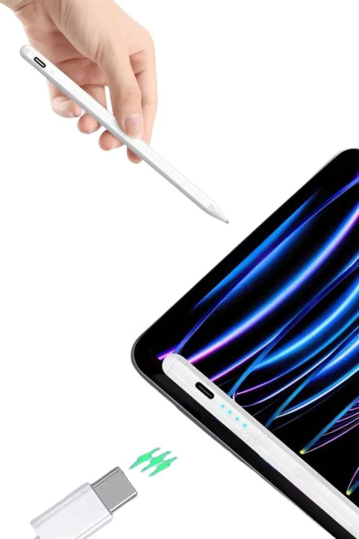 Dokunmatik Kalem Tablet Kalemi Çizim Stylus Kalem Yedek Uçlu - Li