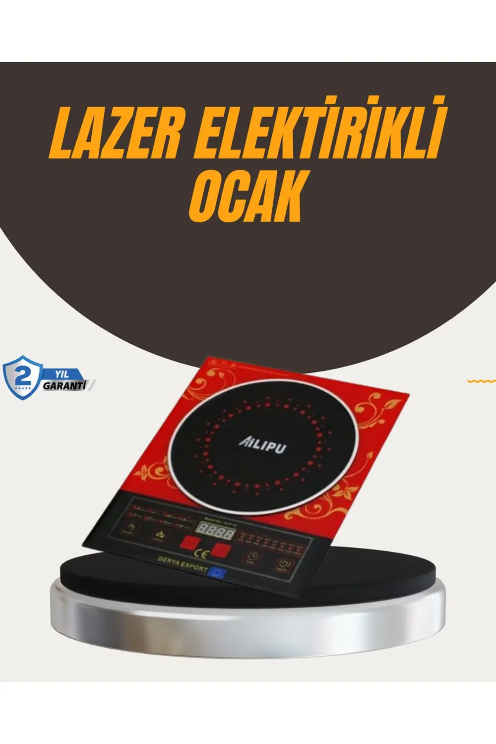 Dokunmatik Kontrollü 2400W Indüksiyon Ocak Zaman Ayarlı