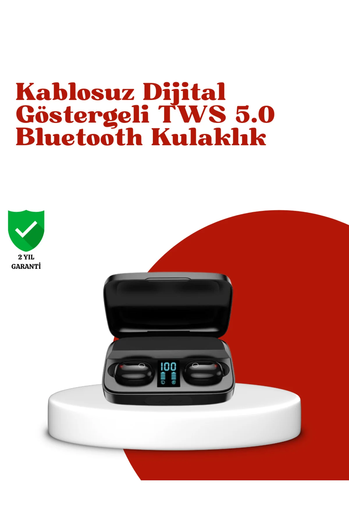 Dokunmatik Kontrollü Abs Malzemeli Bluetooth Kulaklık + Yüksek Kapasiteli Kutu