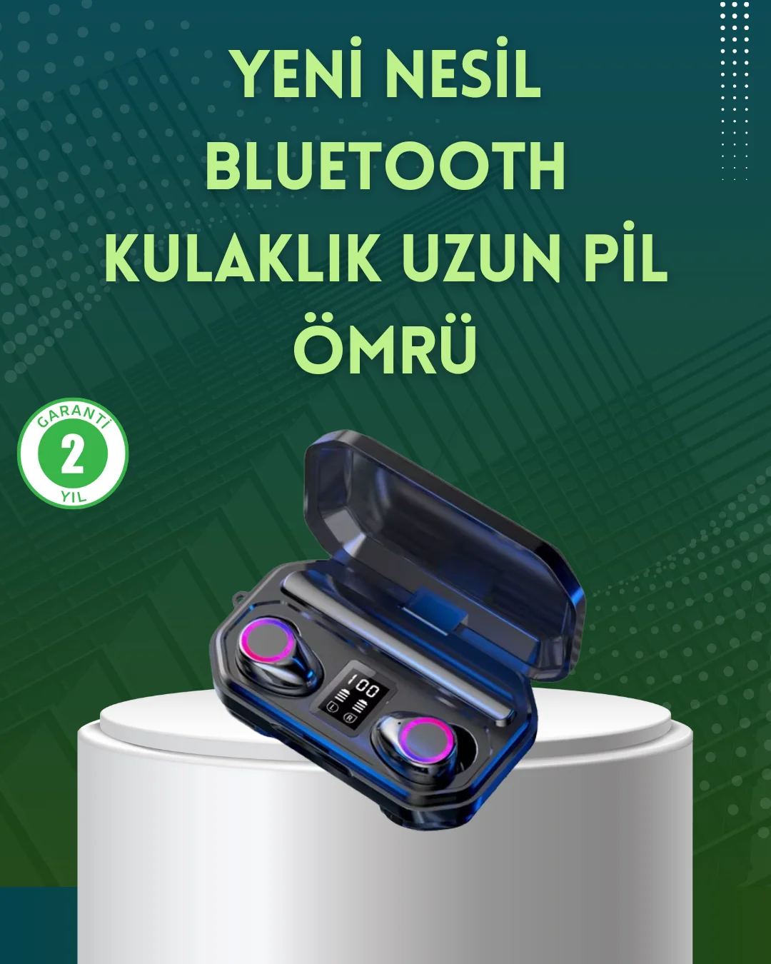 Dokunmatik Kontrollü Bluetooth Kulaklık – Gürültü Engelleme Özell