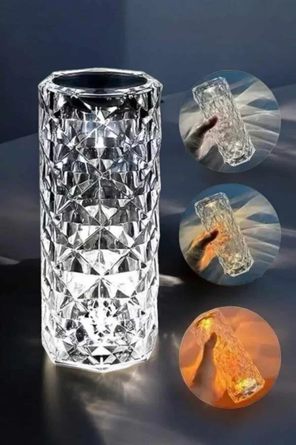 Dokunmatik Kristal Gece Lambası - Akıllı LED Aydınlatma ve Hediye Seçeneği