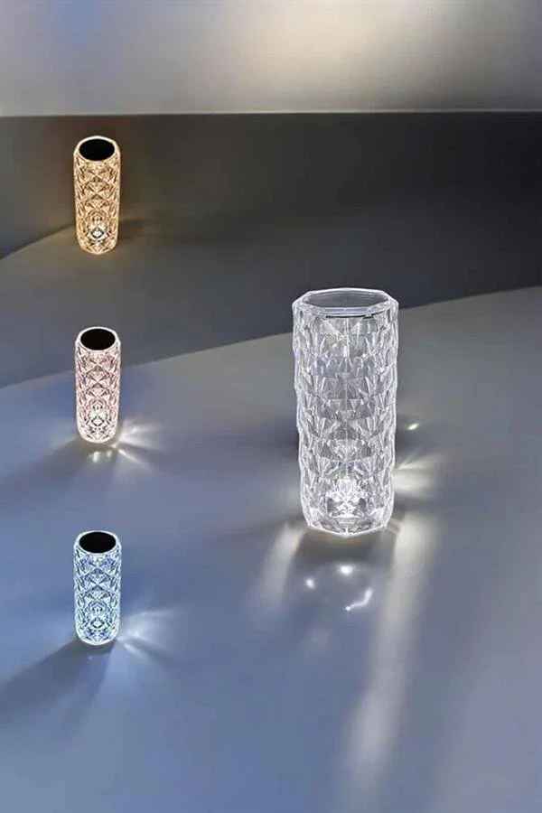 Dokunmatik Kristal Gece Lambası - Akıllı LED Aydınlatma ve Hediye Seçeneği