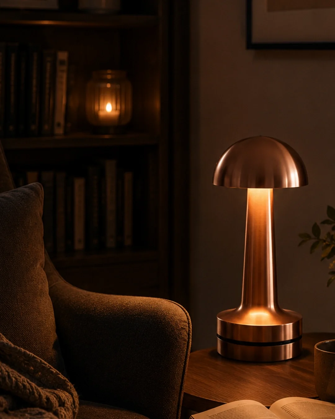 Dokunmatik Mantar Gece Lambası Bronz LED Masa Aydınlatması Fiyatı, Yorumları ve Özellikleri