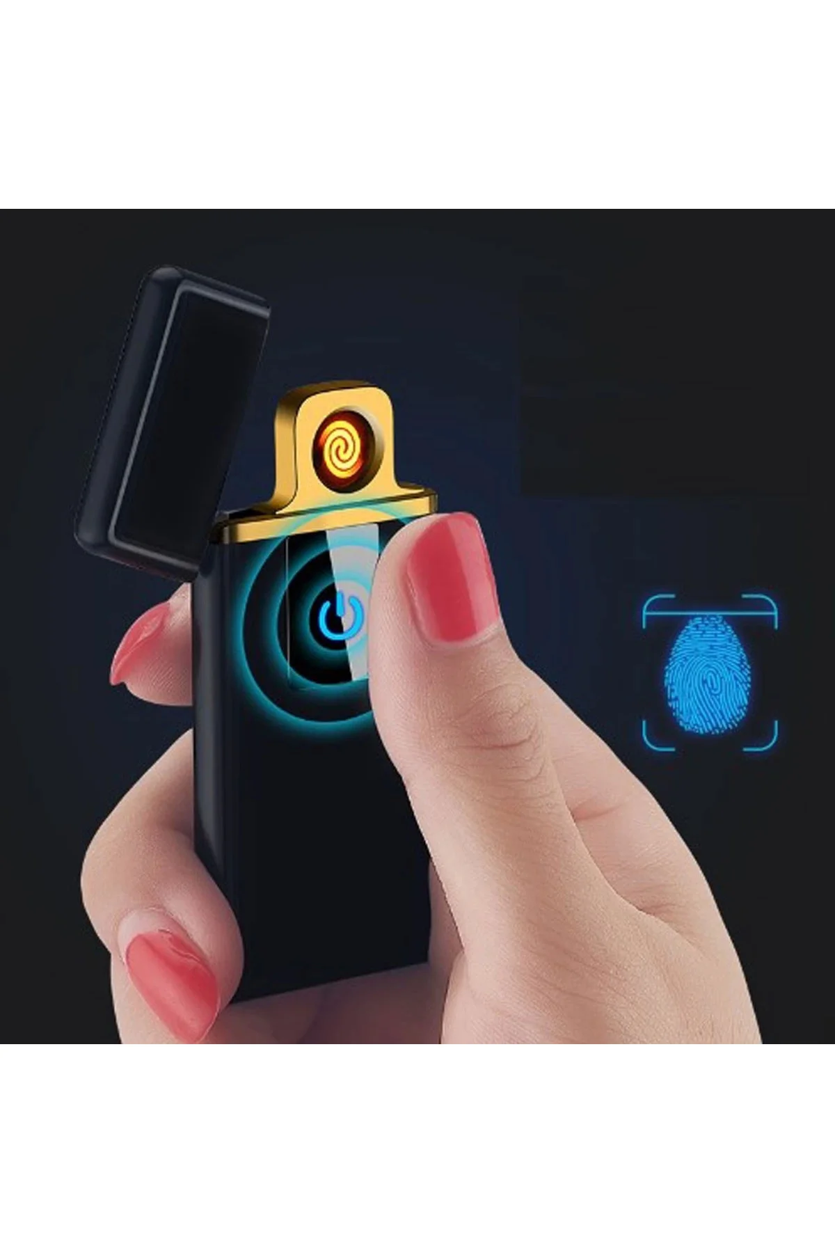 Dokunmatik Parmak İzli Usb Çakmak ( Lisinya )