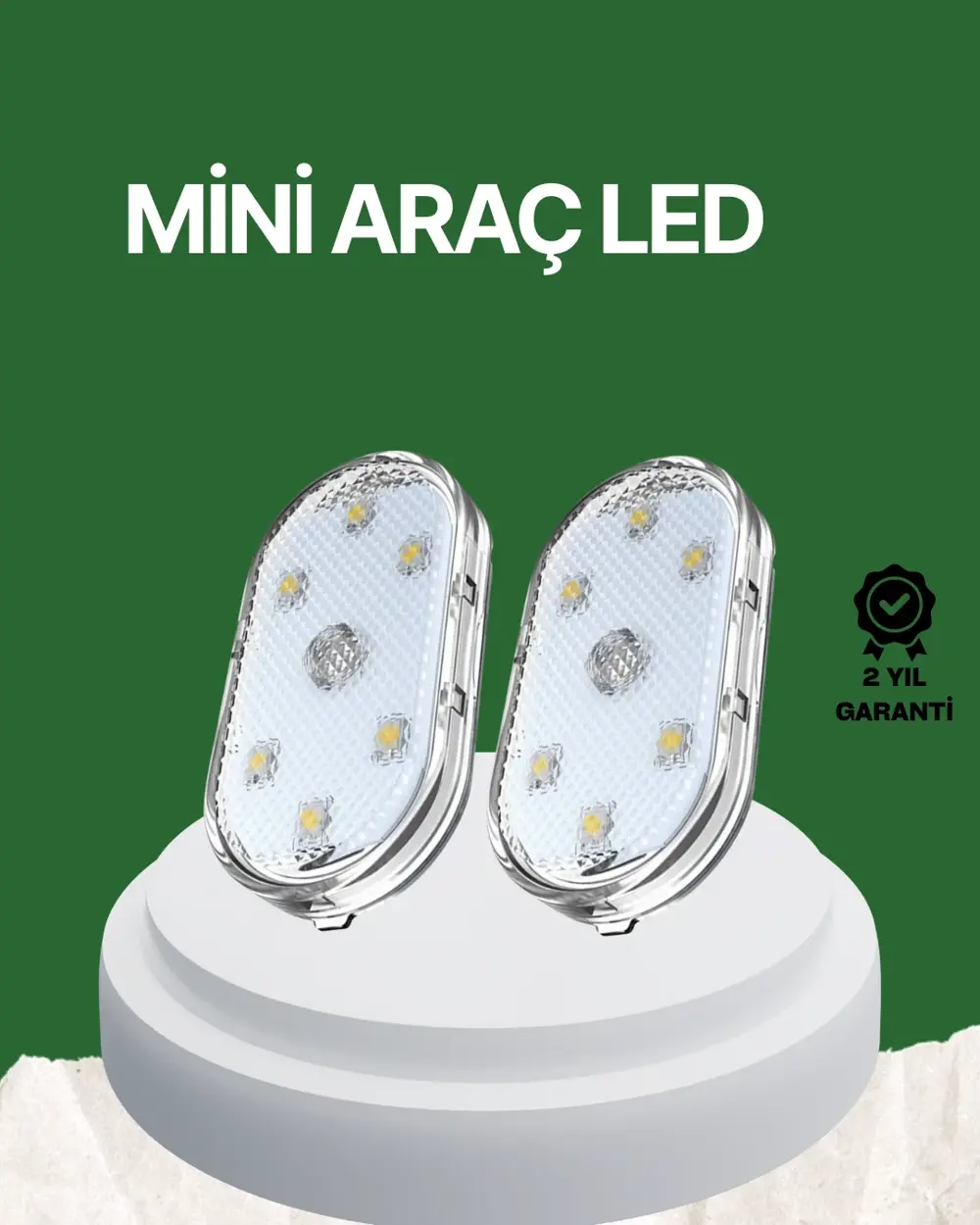 Dokunmatik Sensörlü Şarjlı Araç İçi Ambiyans Aydınlatma