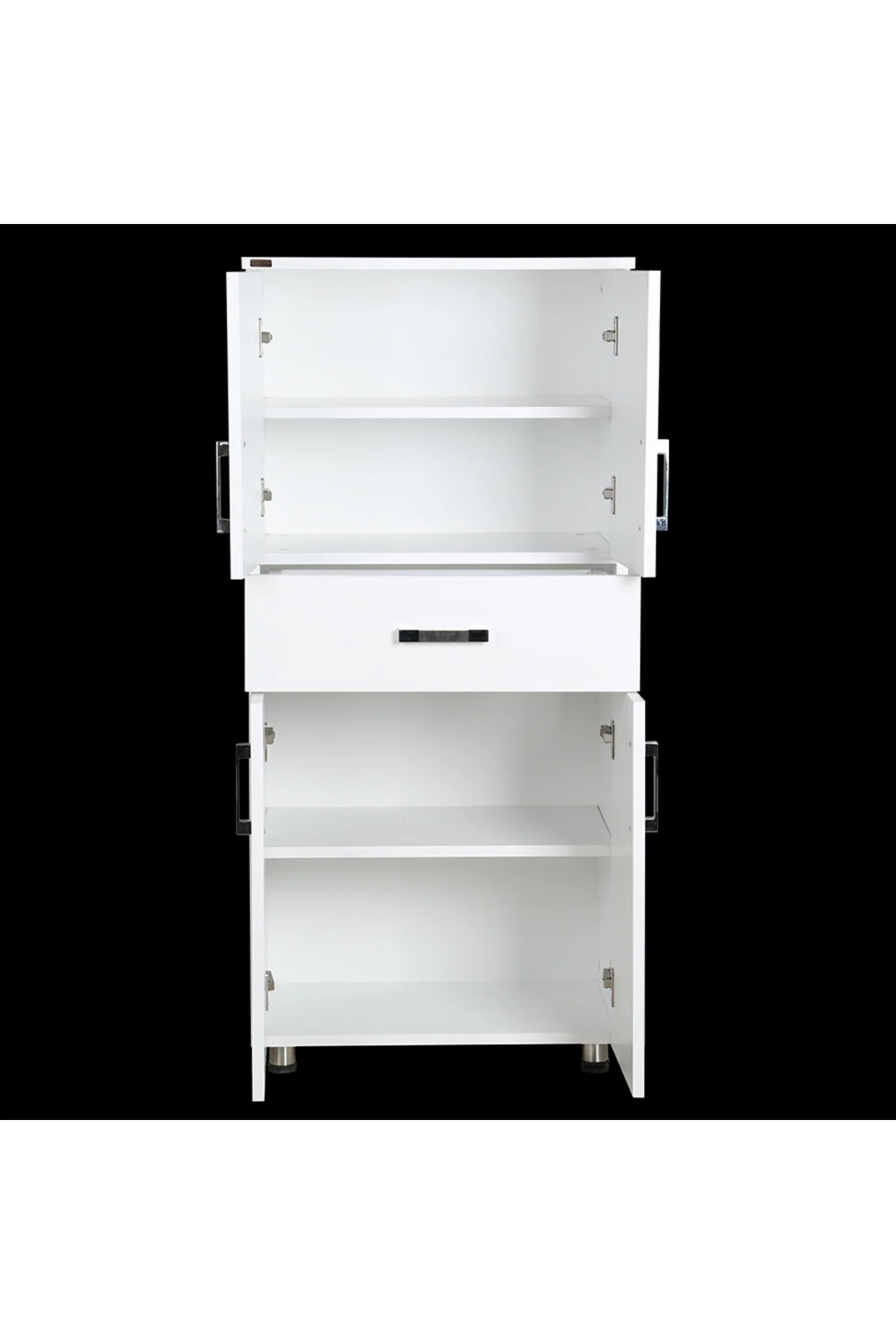Dolap 12675 ST Çok Amaç 130cm Hard Parlak BEYAZ Suntalem1 Çekmc Kutu sevk El Yapı - Görsel 2