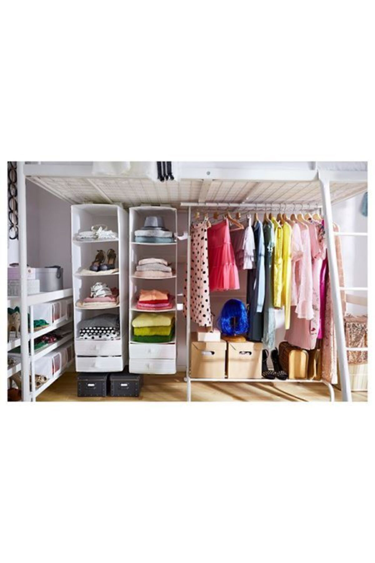 İkea Dolap İçi Bölmeli Düzenleyici Ölçü 35X45x125 Cm Beyaz Renk Bölmel