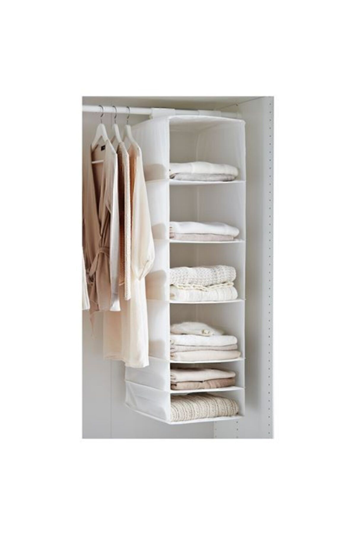 İkea Dolap İçi Bölmeli Düzenleyici Ölçü 35X45x125 Cm Beyaz Renk Bölmel