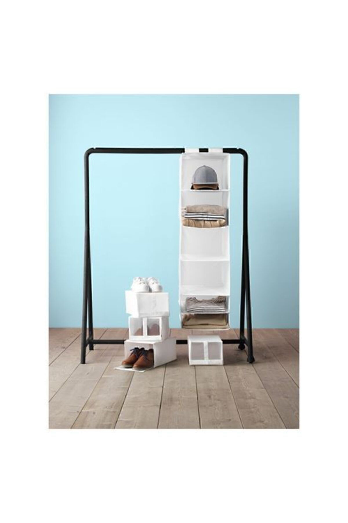 İkea Dolap İçi Bölmeli Düzenleyici Ölçü 35X45x125 Cm Beyaz Renk Bölmel