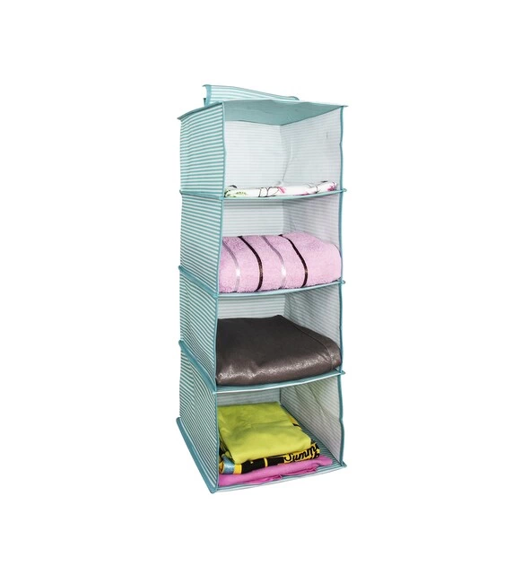 Dolap İçi Düzenleyici Katlanabilir Çok Amaçlı 4 Bölmeli Çizgili B