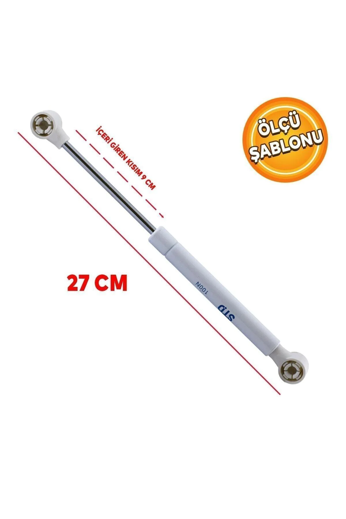 Dolap Kapak Gazlı Amortisörü Pistonu Kapak Kapağı Hidroliği (27 CM 100N) 1 ADET FİYATIDIR Dolap Kapak Gazlı Amortisörü Pistonu Kapak Kapağı Hidroliği (27 CM 100N) 1 ADET FİYATIDIR
