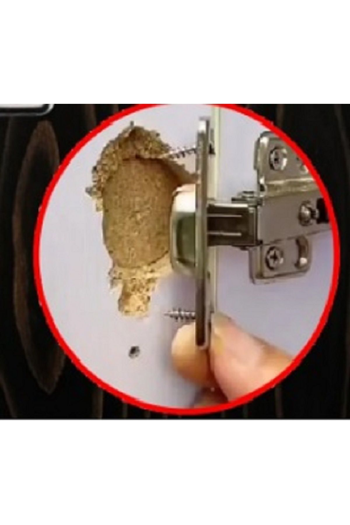 Pvc Dolap Menteşesi Yuvasi Tamir Aparati Metal